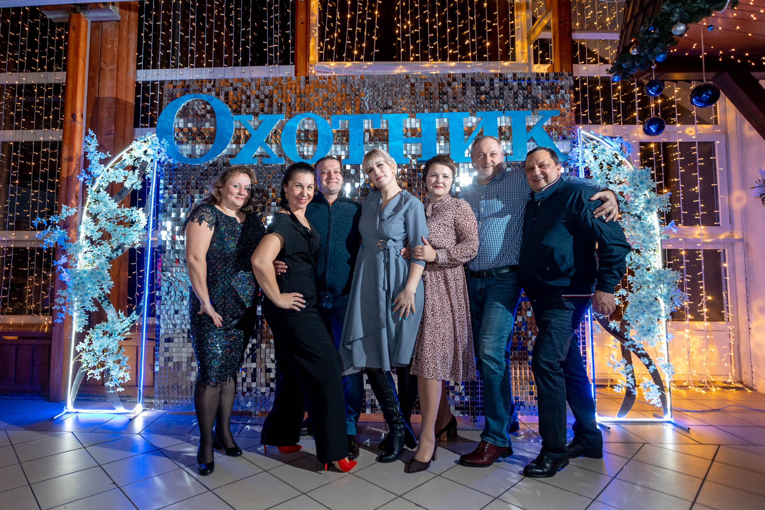 Съемка Новогоднего корпоратива в ресторане Охотник 23.12.2022 г. Свадебный и семейный фотограф в Москве и МО Елена Агапова