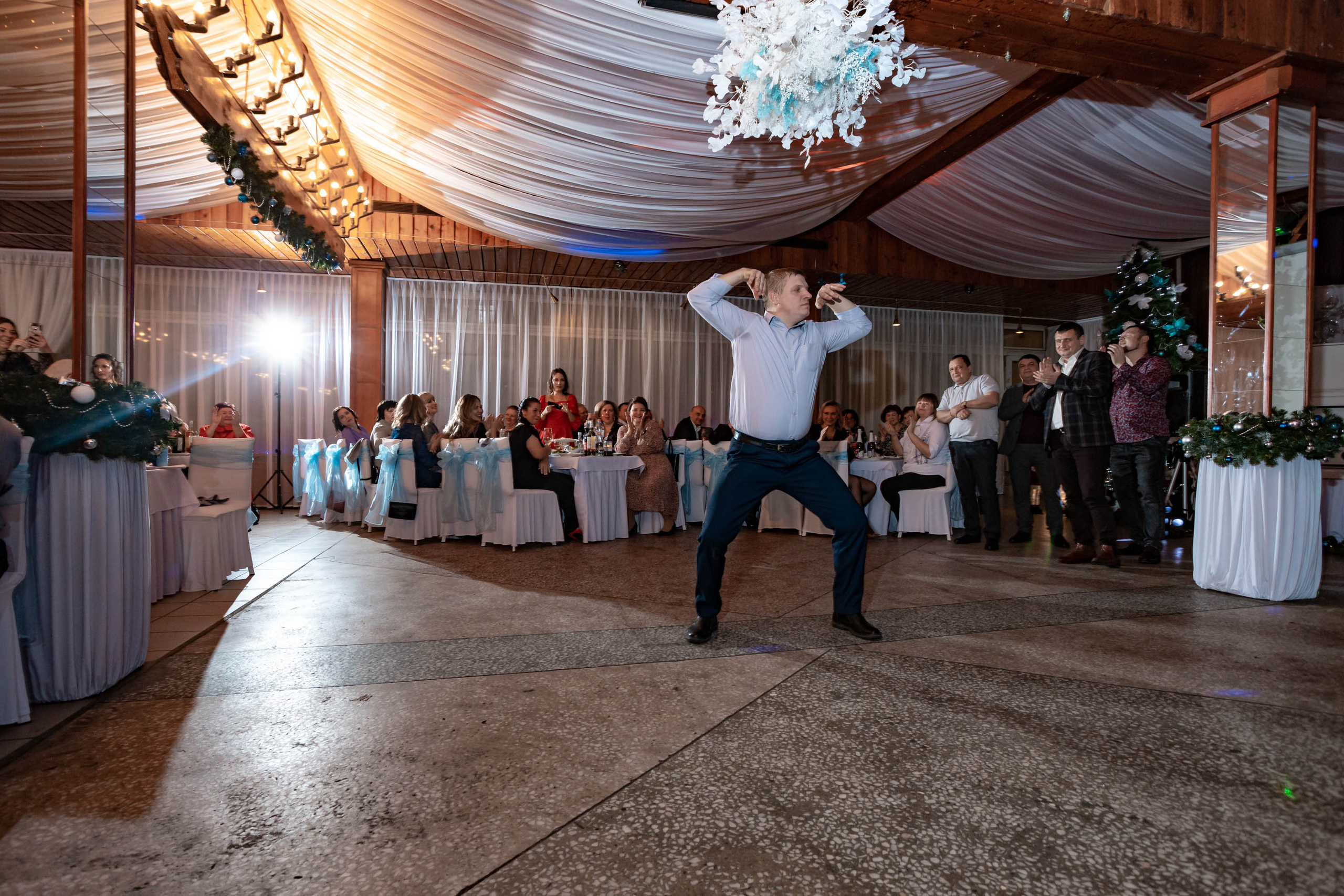 Съемка Новогоднего корпоратива в ресторане Охотник 23.12.2022 г. Свадебный и семейный фотограф в Москве и МО Елена Агапова