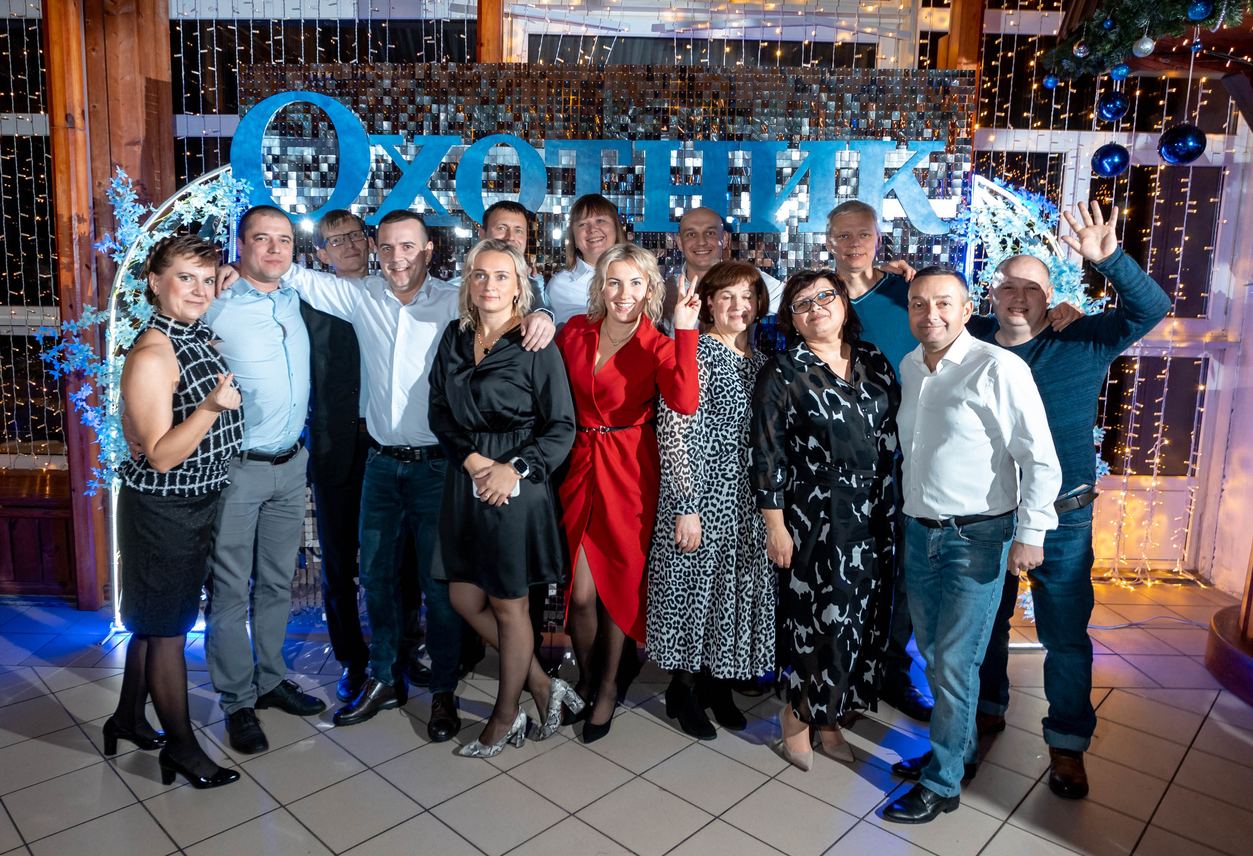 Съемка Новогоднего корпоратива в ресторане Охотник 23.12.2022 г. Свадебный и семейный фотограф в Москве и МО Елена Агапова