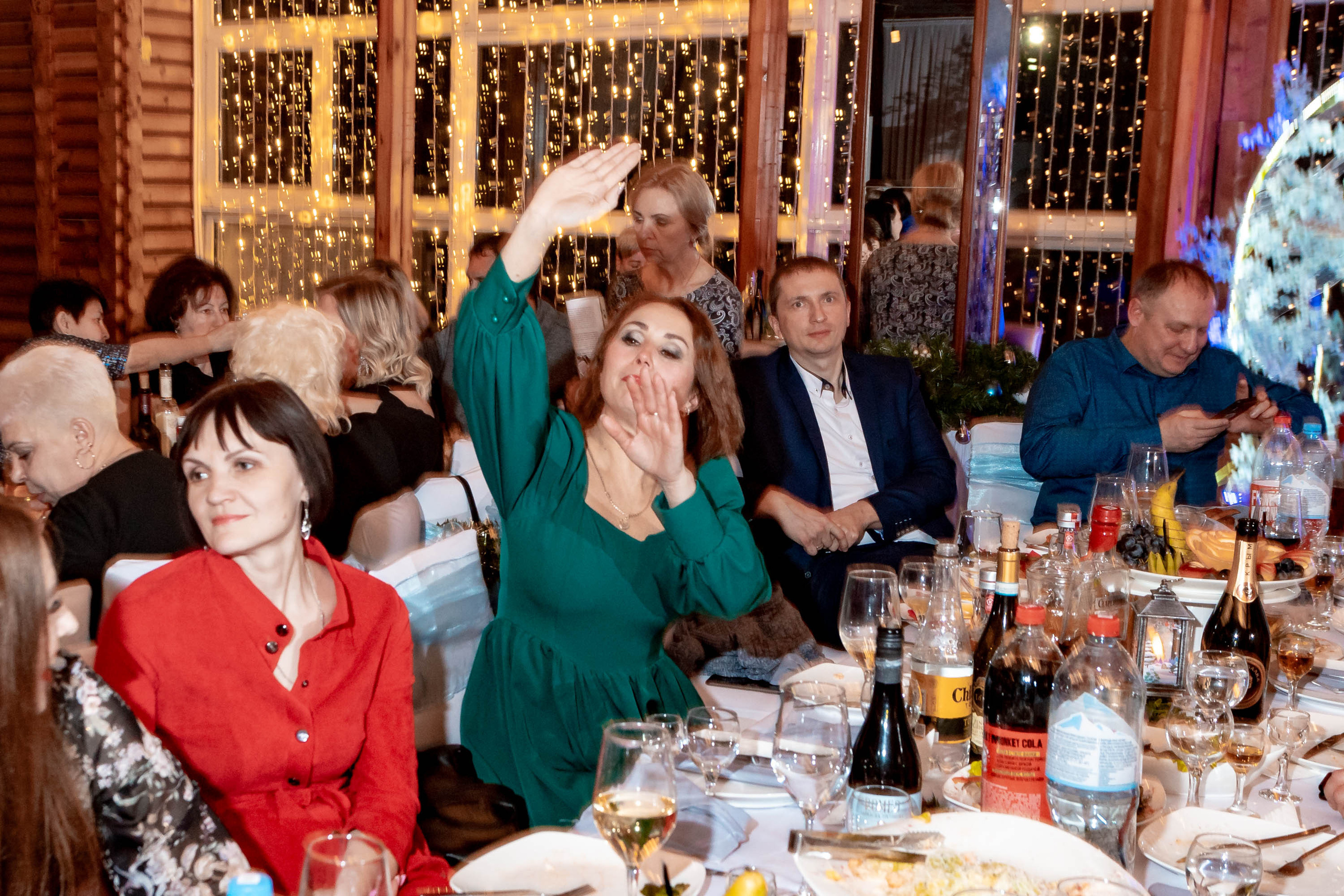 Съемка Новогоднего корпоратива в ресторане Охотник 23.12.2022 г. Свадебный и семейный фотограф в Москве и МО Елена Агапова