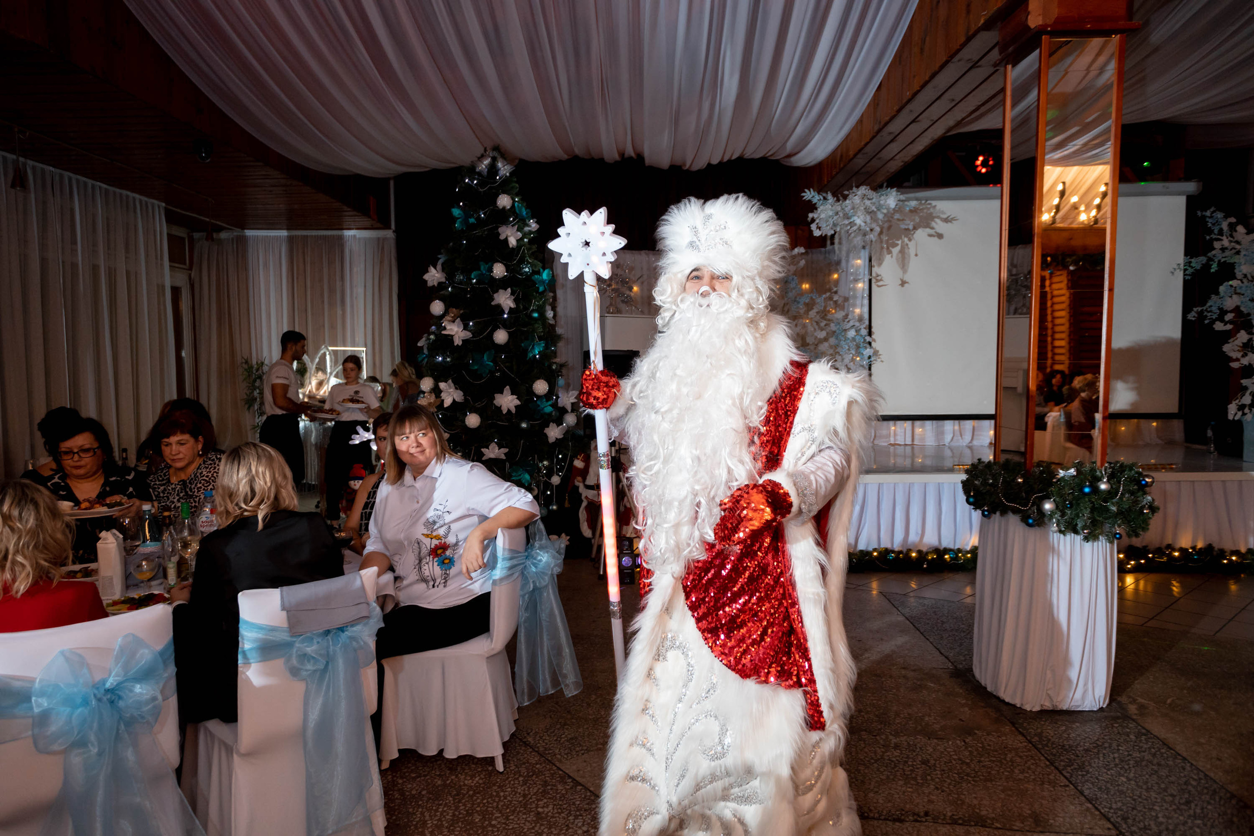 Съемка Новогоднего корпоратива в ресторане Охотник 23.12.2022 г. Свадебный и семейный фотограф в Москве и МО Елена Агапова