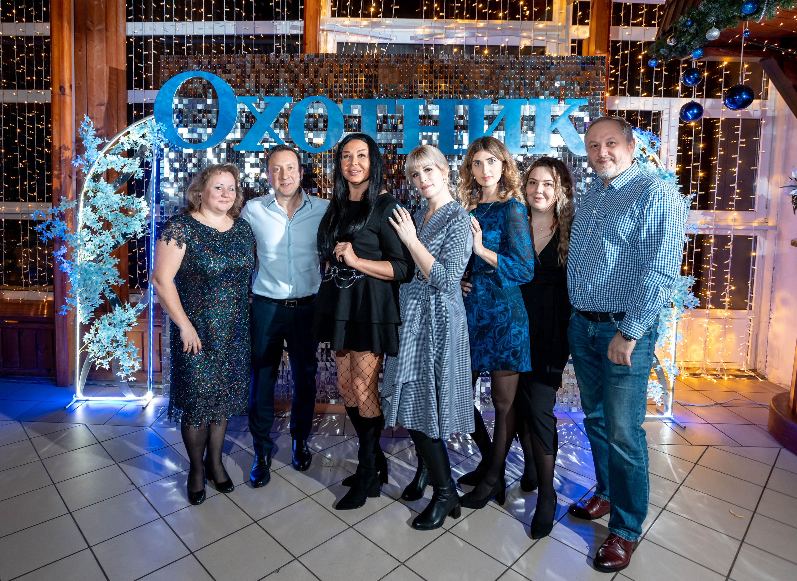 Съемка Новогоднего корпоратива в ресторане Охотник 23.12.2022 г. Свадебный и семейный фотограф в Москве и МО Елена Агапова