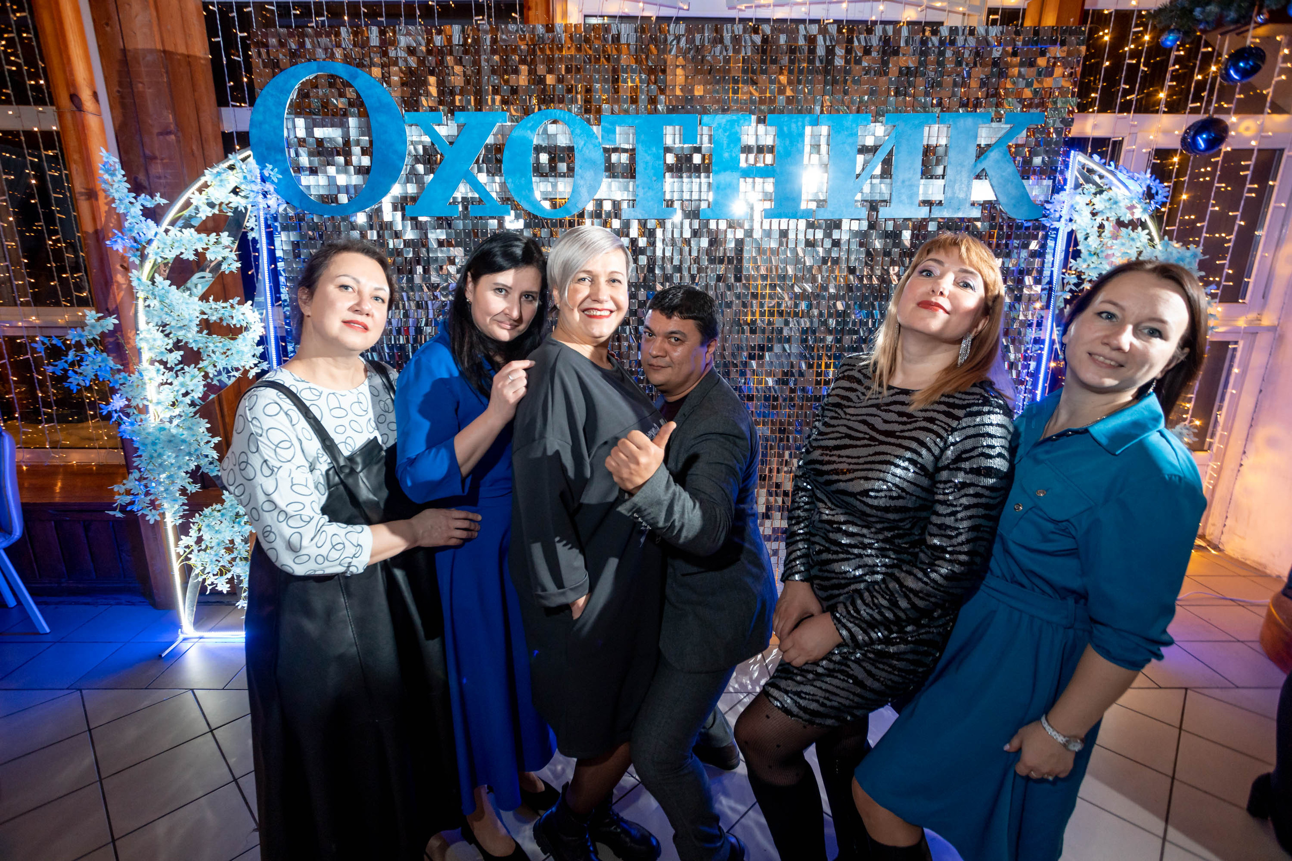 Съемка Новогоднего корпоратива в ресторане Охотник 23.12.2022 г. Свадебный и семейный фотограф в Москве и МО Елена Агапова