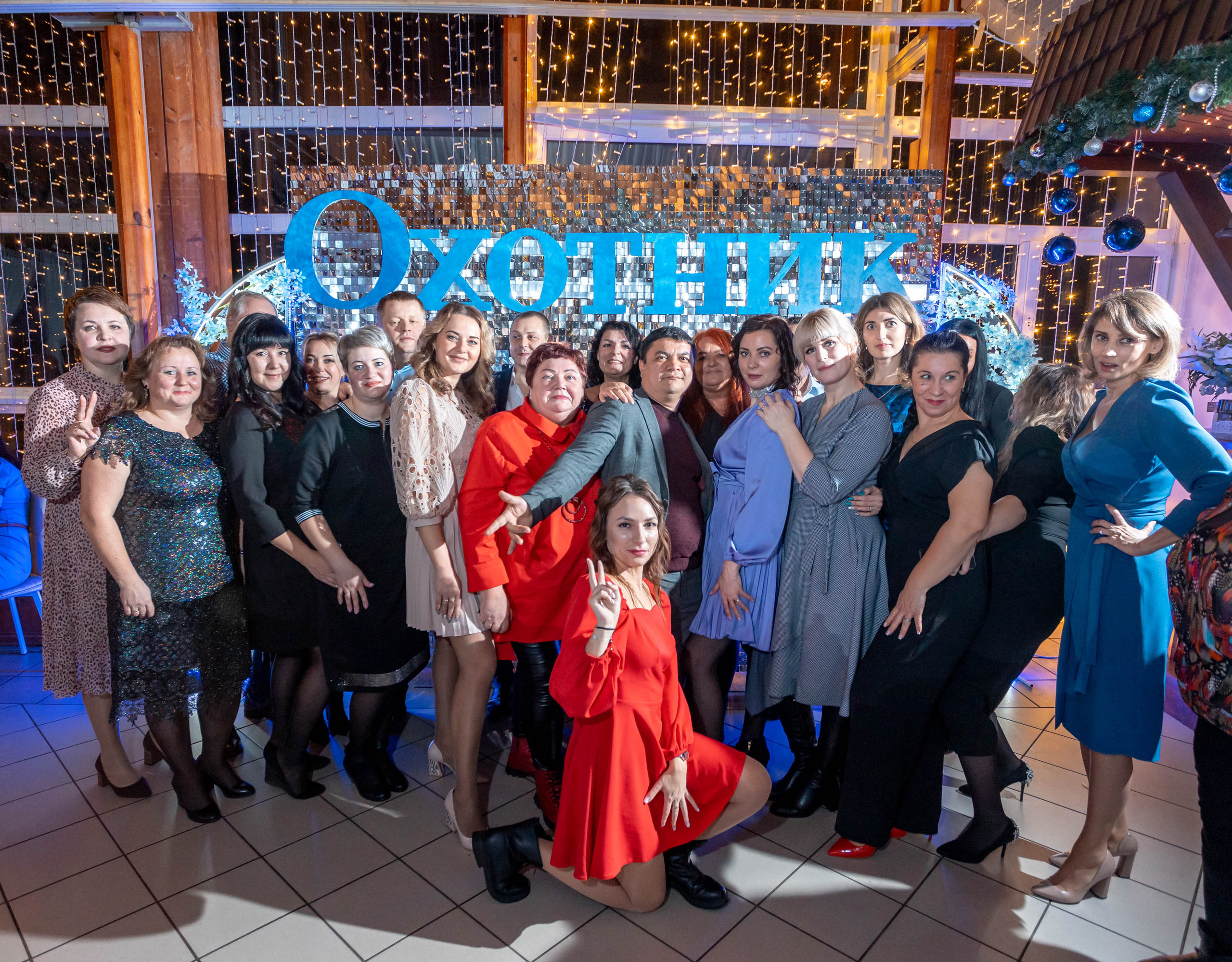 Съемка Новогоднего корпоратива в ресторане Охотник 23.12.2022 г. Свадебный и семейный фотограф в Москве и МО Елена Агапова