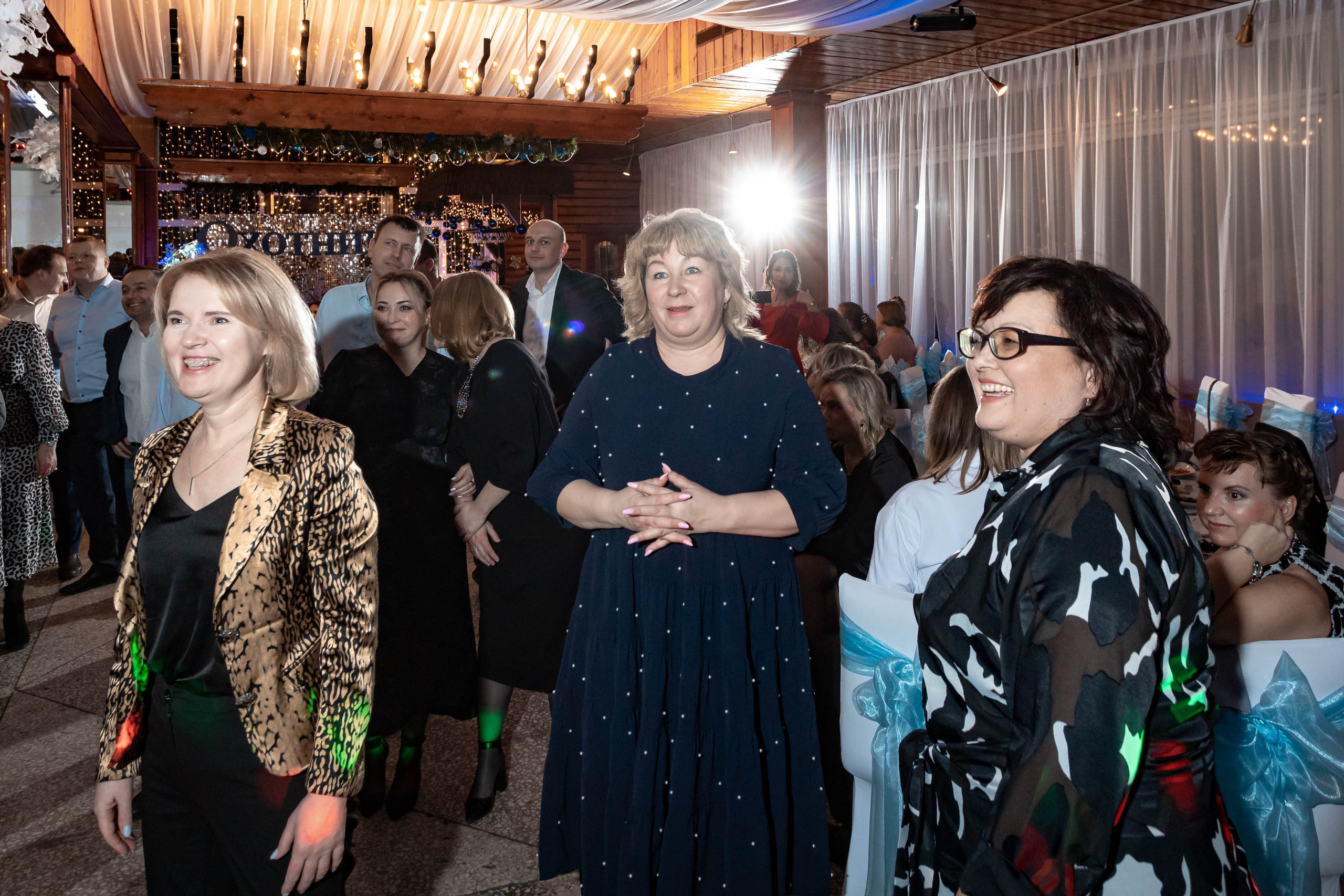 Съемка Новогоднего корпоратива в ресторане Охотник 23.12.2022 г. Свадебный и семейный фотограф в Москве и МО Елена Агапова