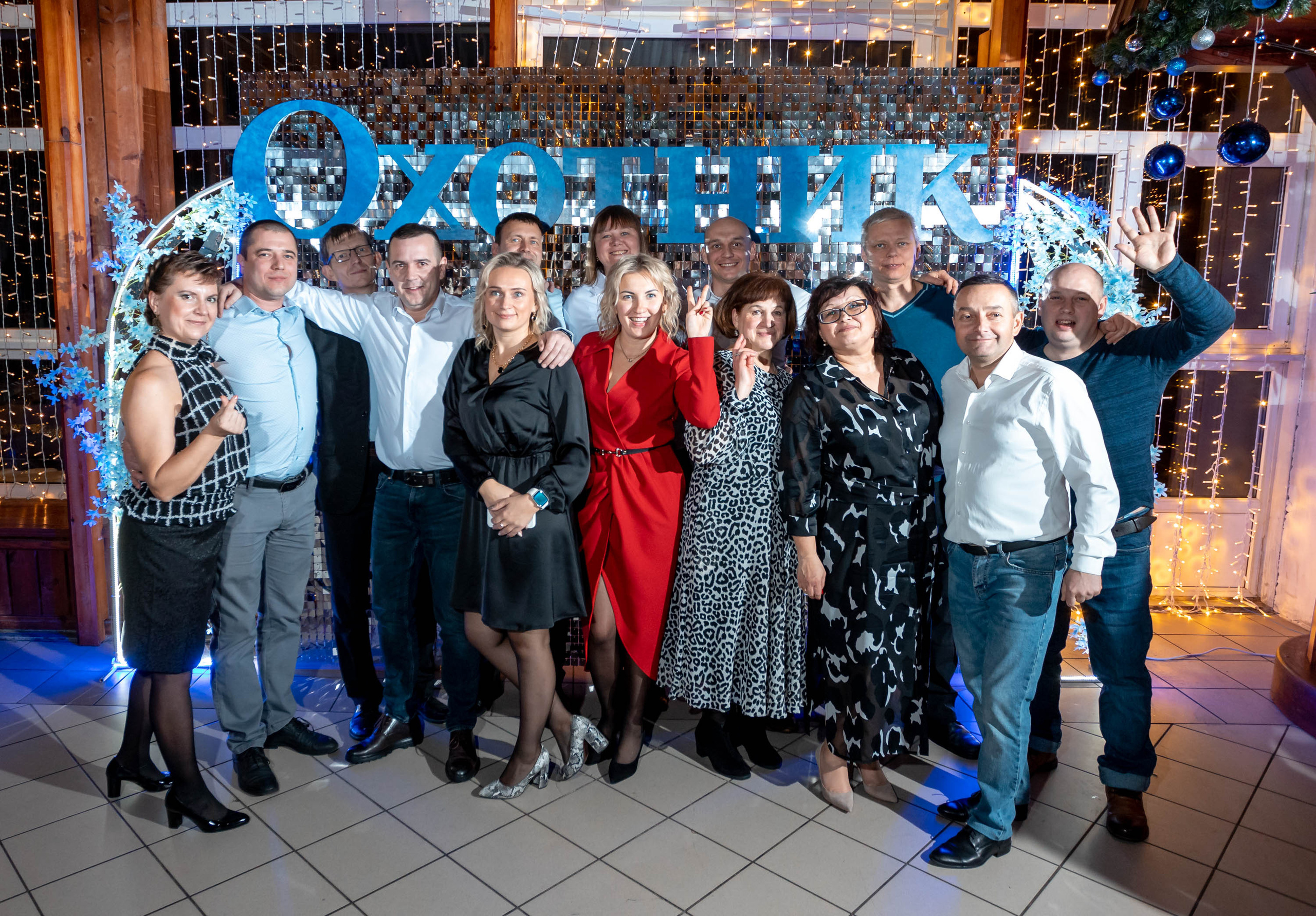 Съемка Новогоднего корпоратива в ресторане Охотник 23.12.2022 г. Свадебный и семейный фотограф в Москве и МО Елена Агапова
