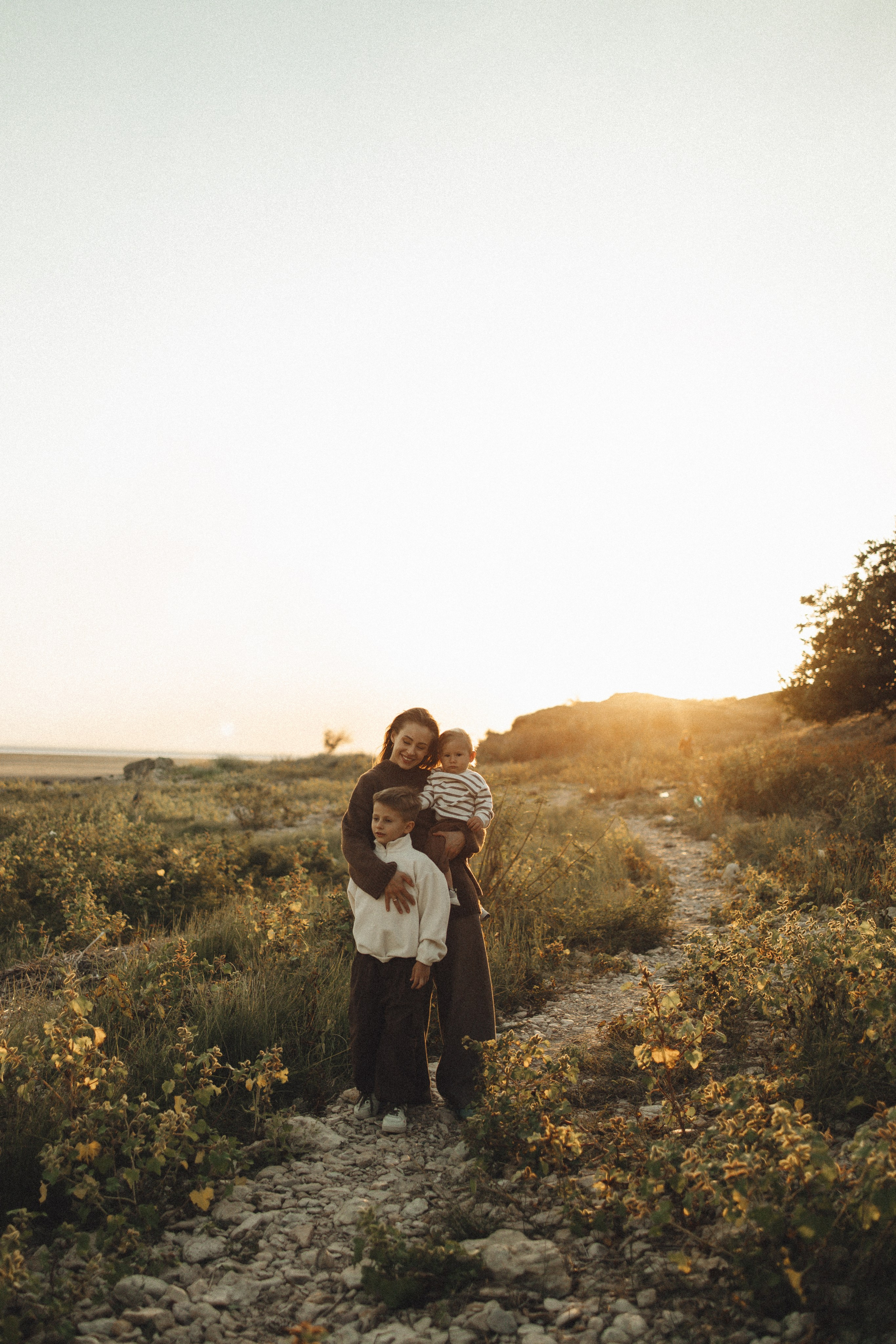Семейная история, закат в Мержаново. Семейный и детский фотограф, таганрог, ростов-на-дону