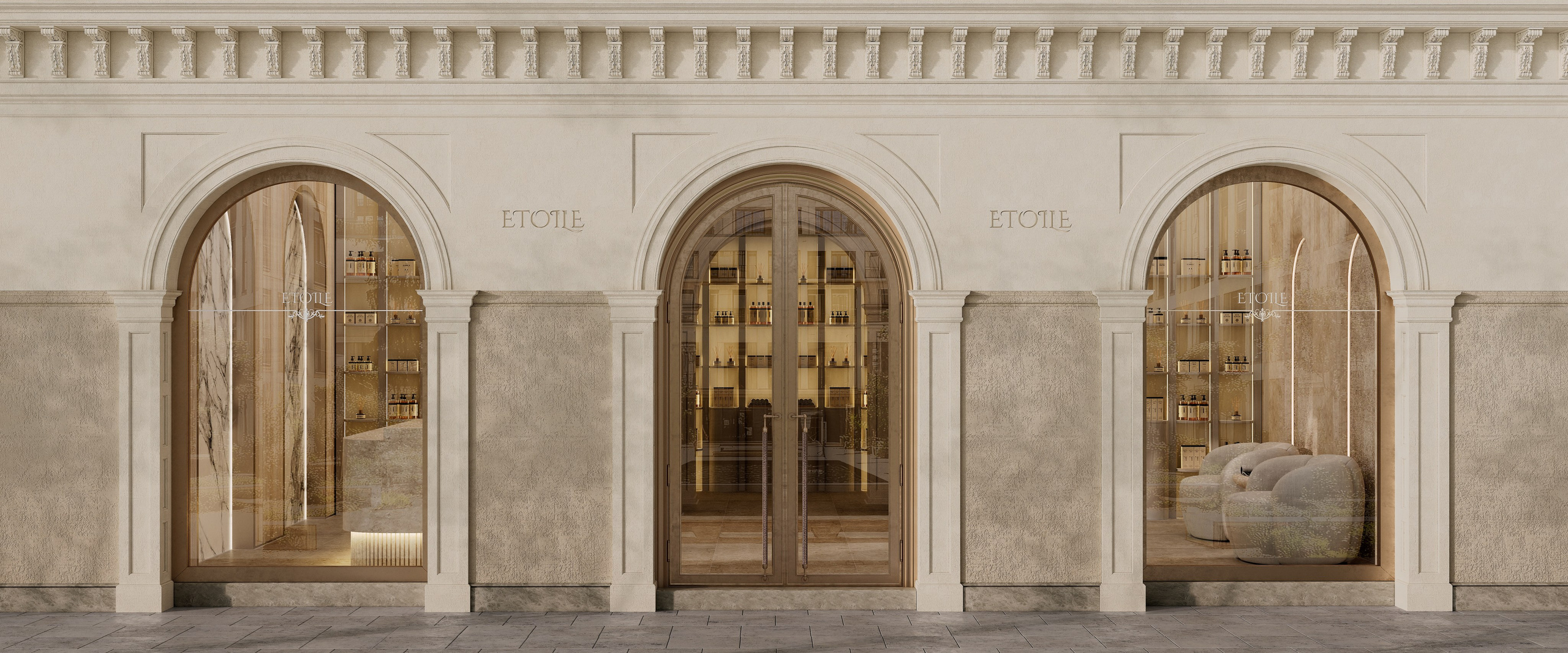 ETOILE cosmetics boutique. Solovets visualization