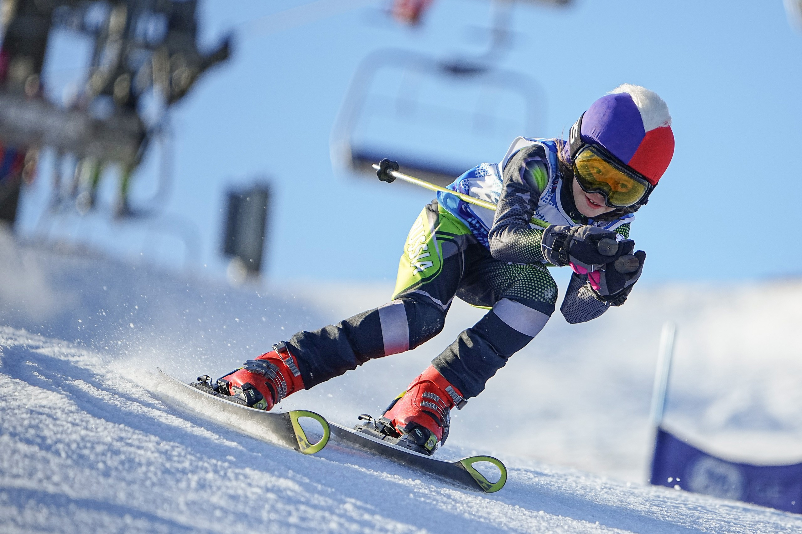 Первенство Дмитровского городского округа по горнолыжному спорту «Памяти А. Жирова» GS U10, U12. Фотограф Студитский Евгений