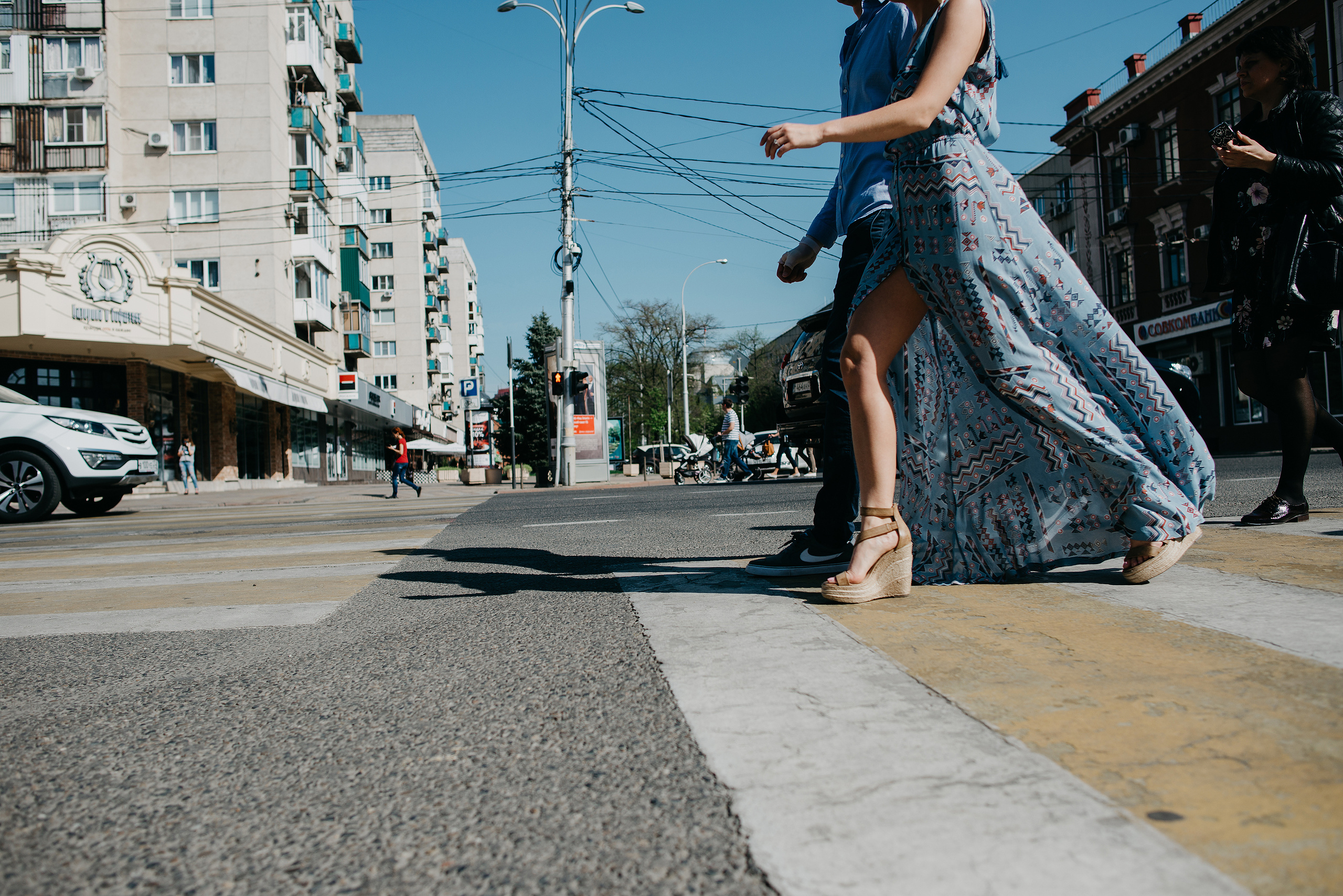 Свадебная съемка на улицах города Краснодар. Свадебный фотограф Краснодар Олег Олеарт — Краснодар, Москва, Сочи