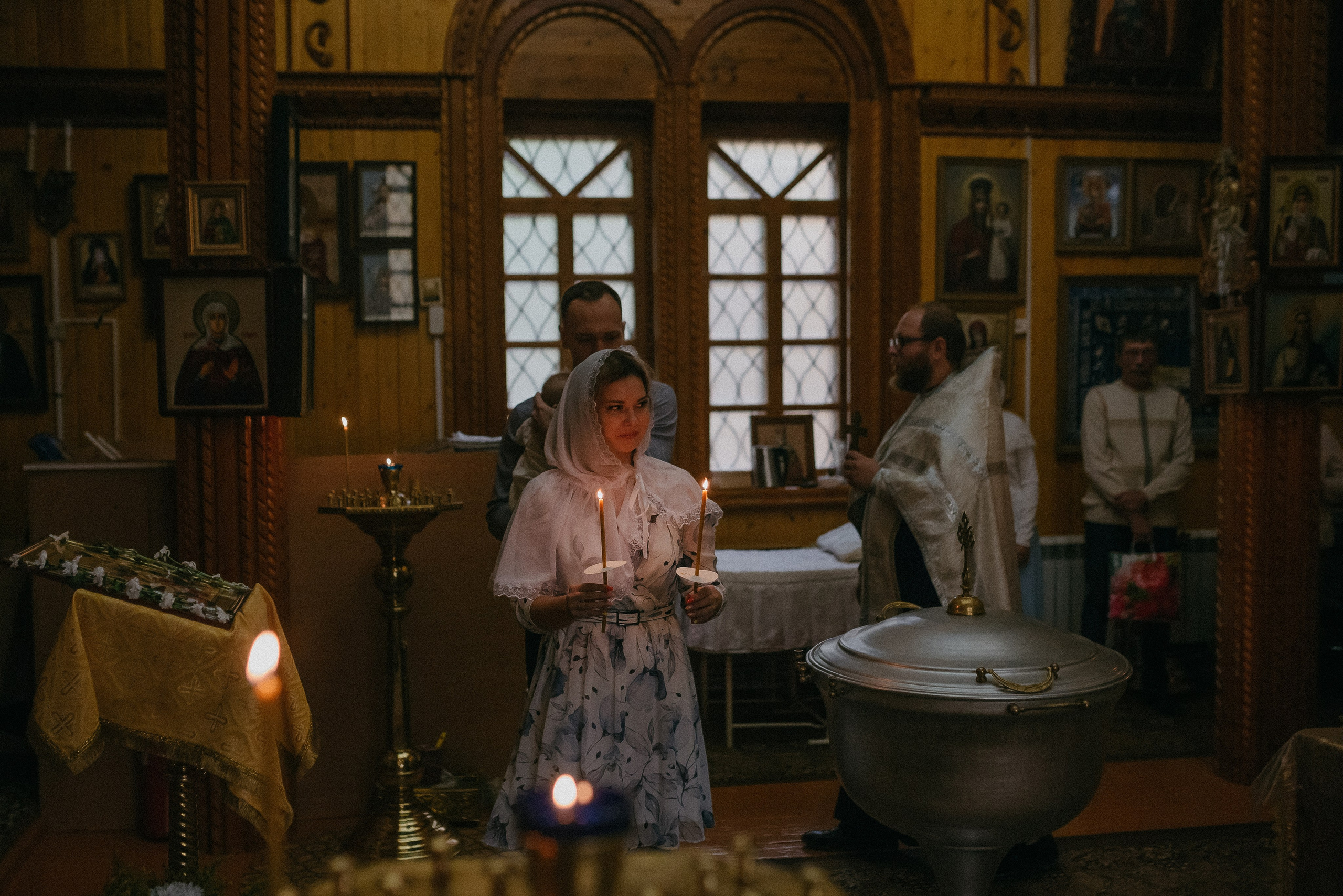 Крещение Таисии и Льва. Храм в честь Святителя Николая. п.Белый Яр. Семейный фотограф в Сургуте