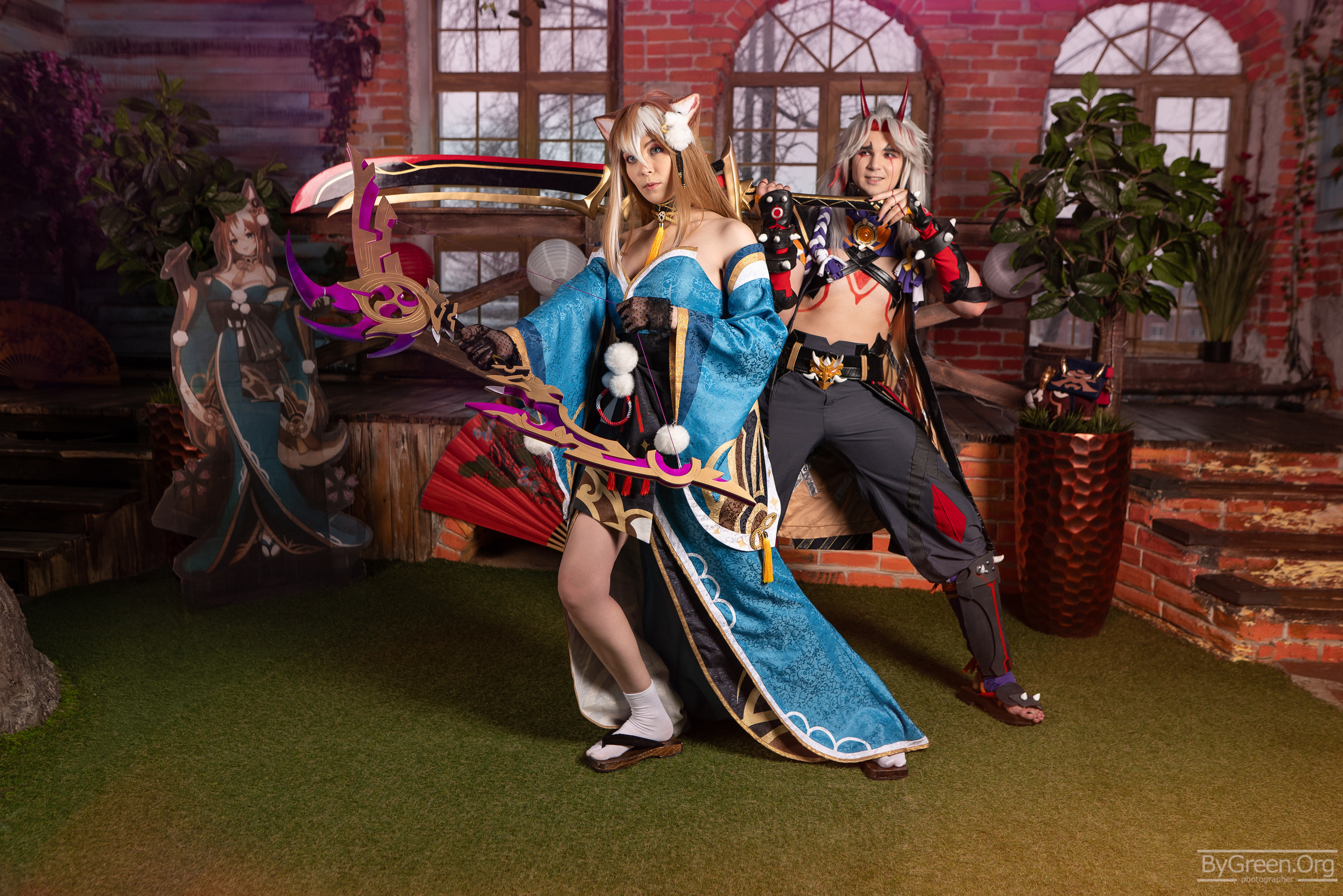 Itto and Hina. ByGreen.org — Cosplay photo and video with love