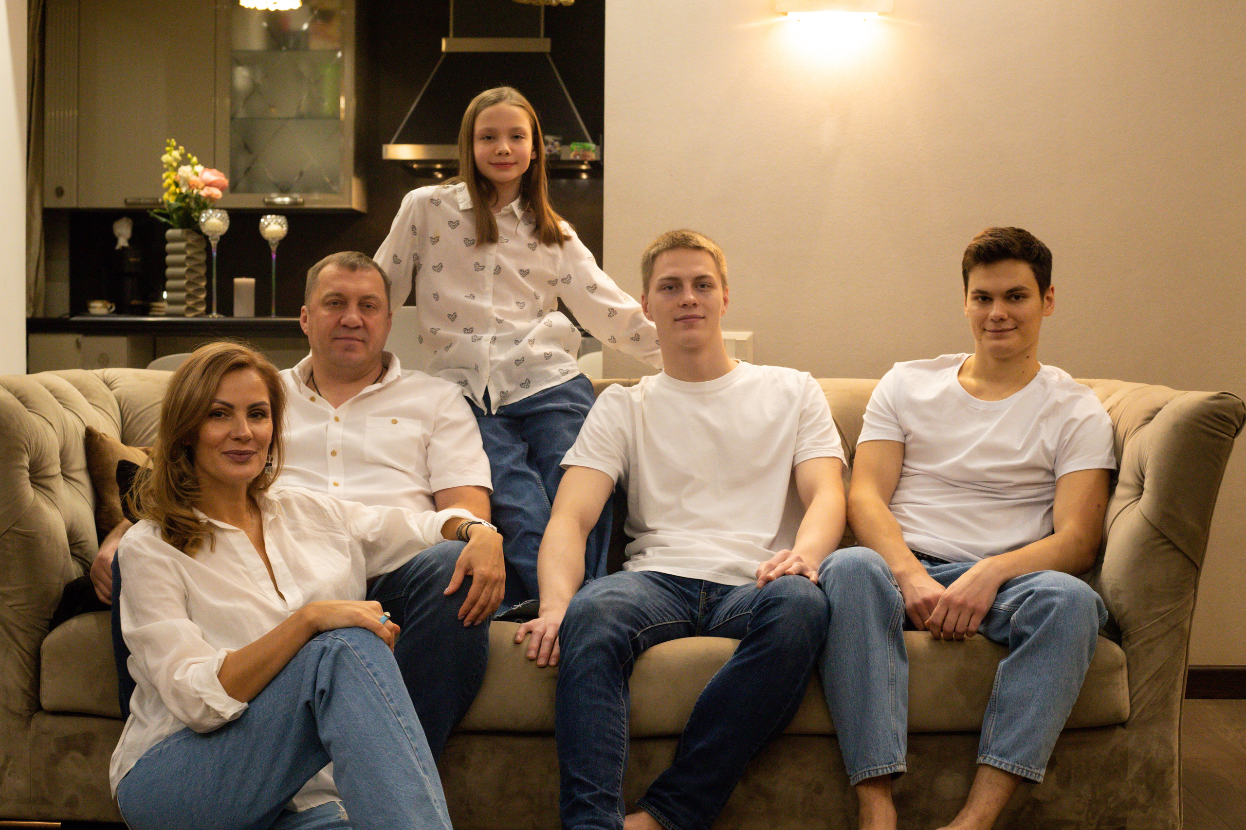 Семья Натальи. Домашняя съемка. Александра Пылёва. Фотограф. Москва