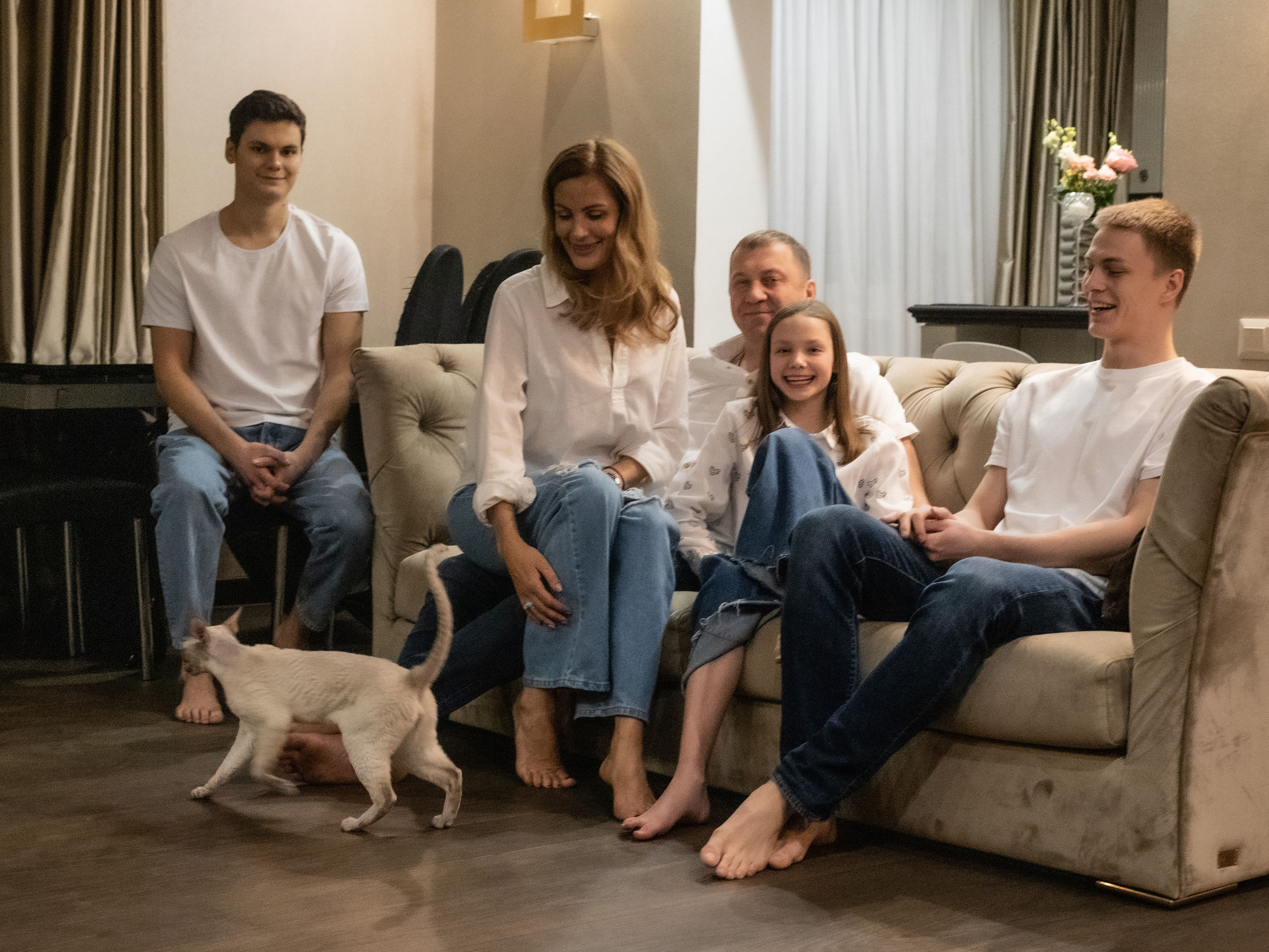 Семья Натальи. Домашняя съемка. Александра Пылёва. Фотограф. Москва