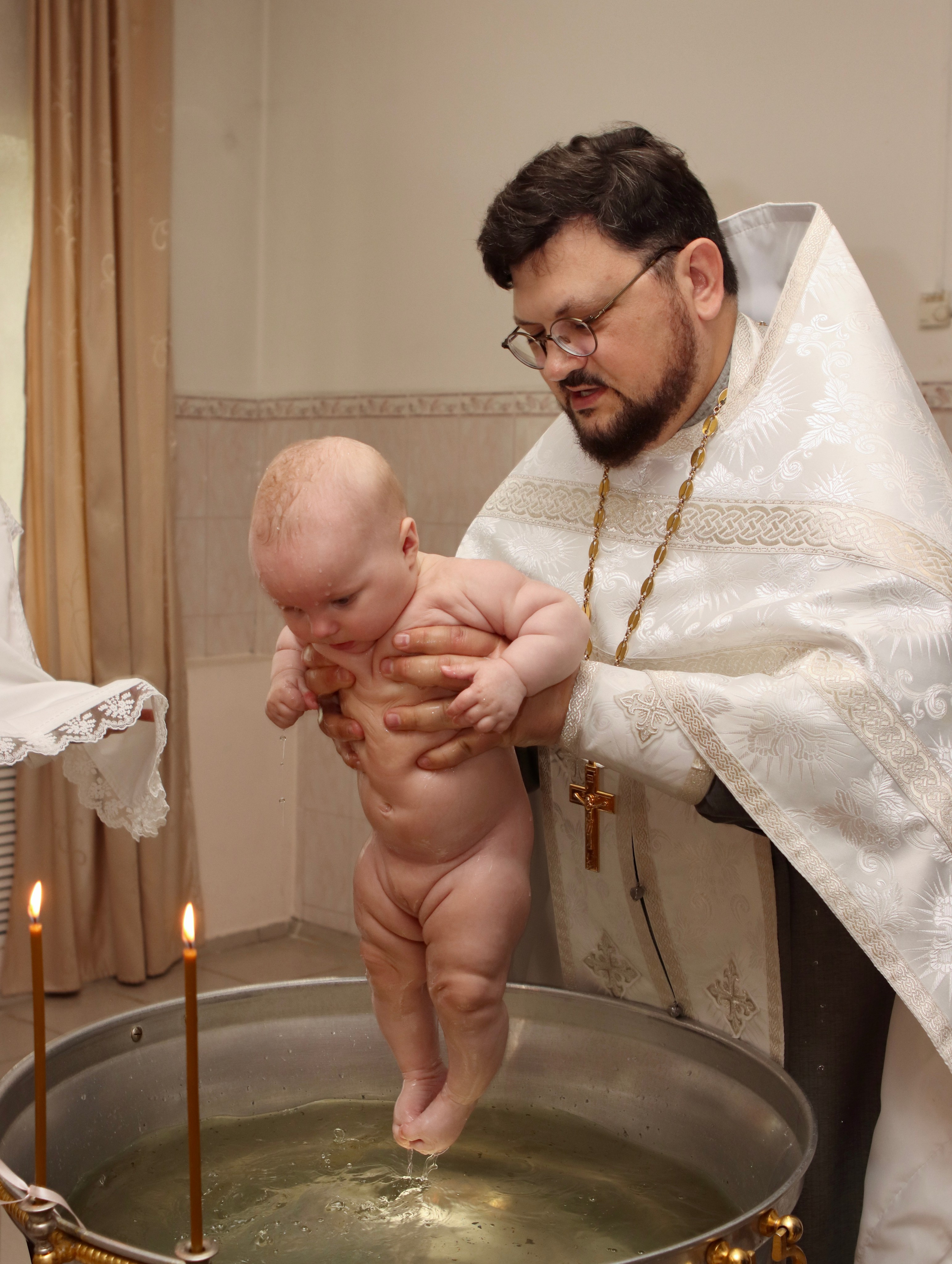 Анастасия и Вадим — крещение Виктории. Фотограф в Курске Смирнов Евгений