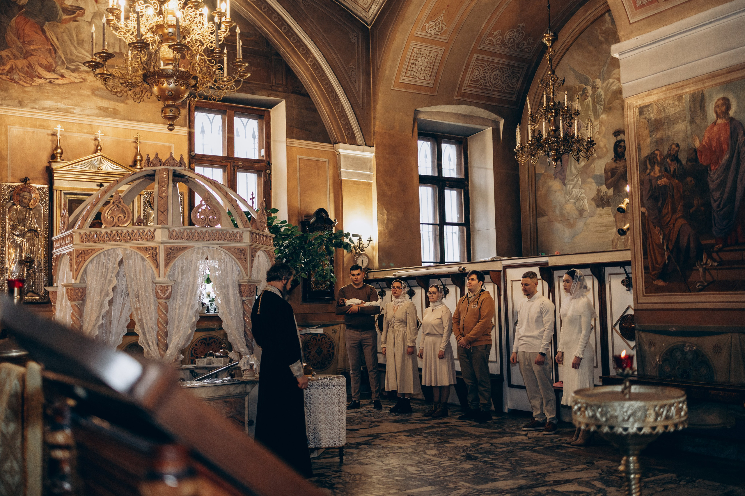 Крещение в Храме Воскресения Словущего в Даниловской Слободе. Главная
