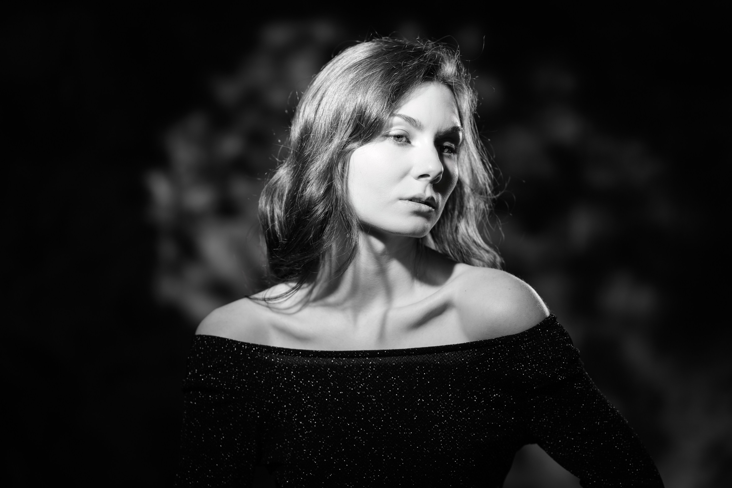 Стилизованная фотосъемка под Голливуд. Вариация. Маска Габо. Постоянный сточник света с  линзой Френеля