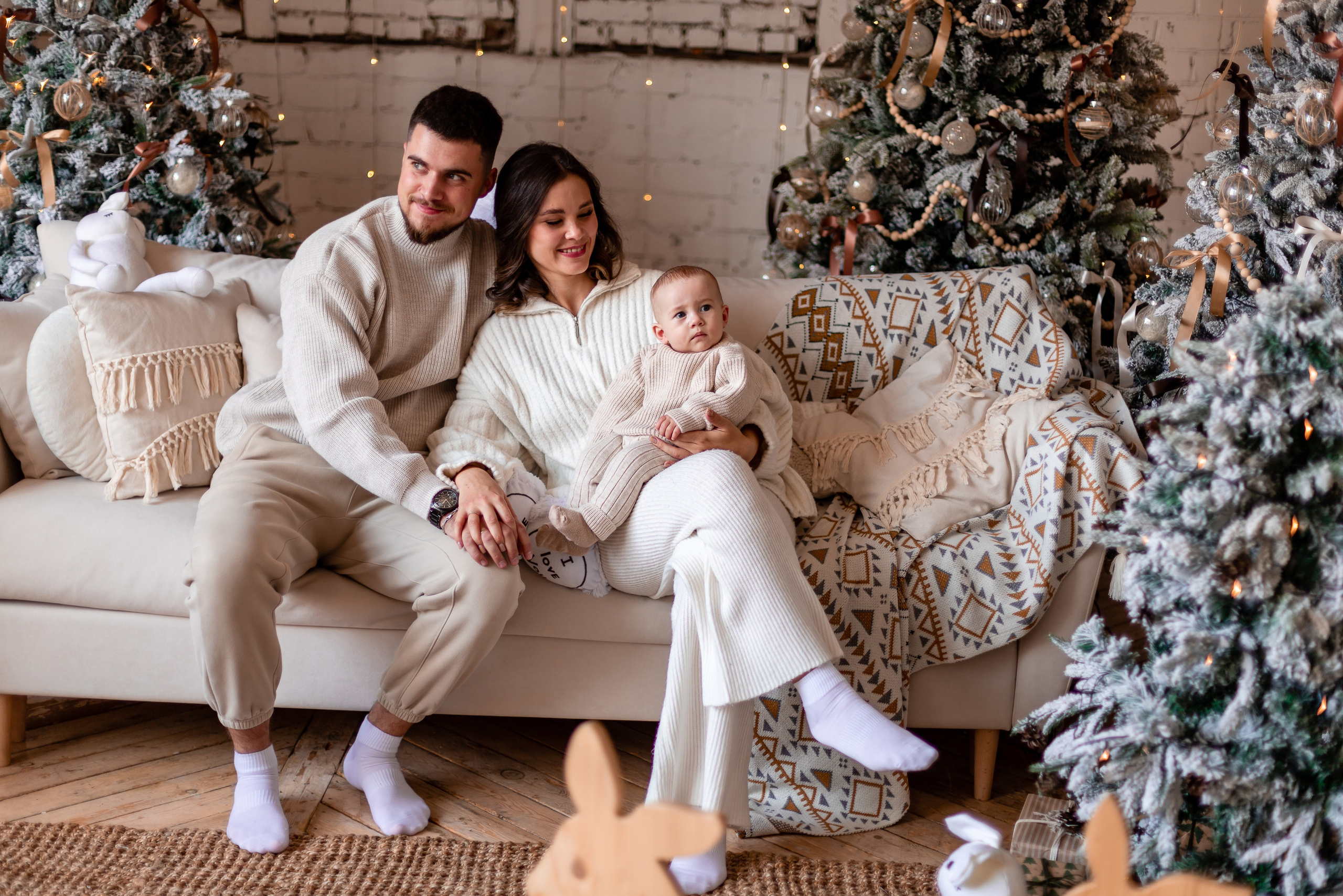 Семейная Новогодняя фотосессия. Семейный и детский фотограф в Хабаровске Алевтина Проскурякова