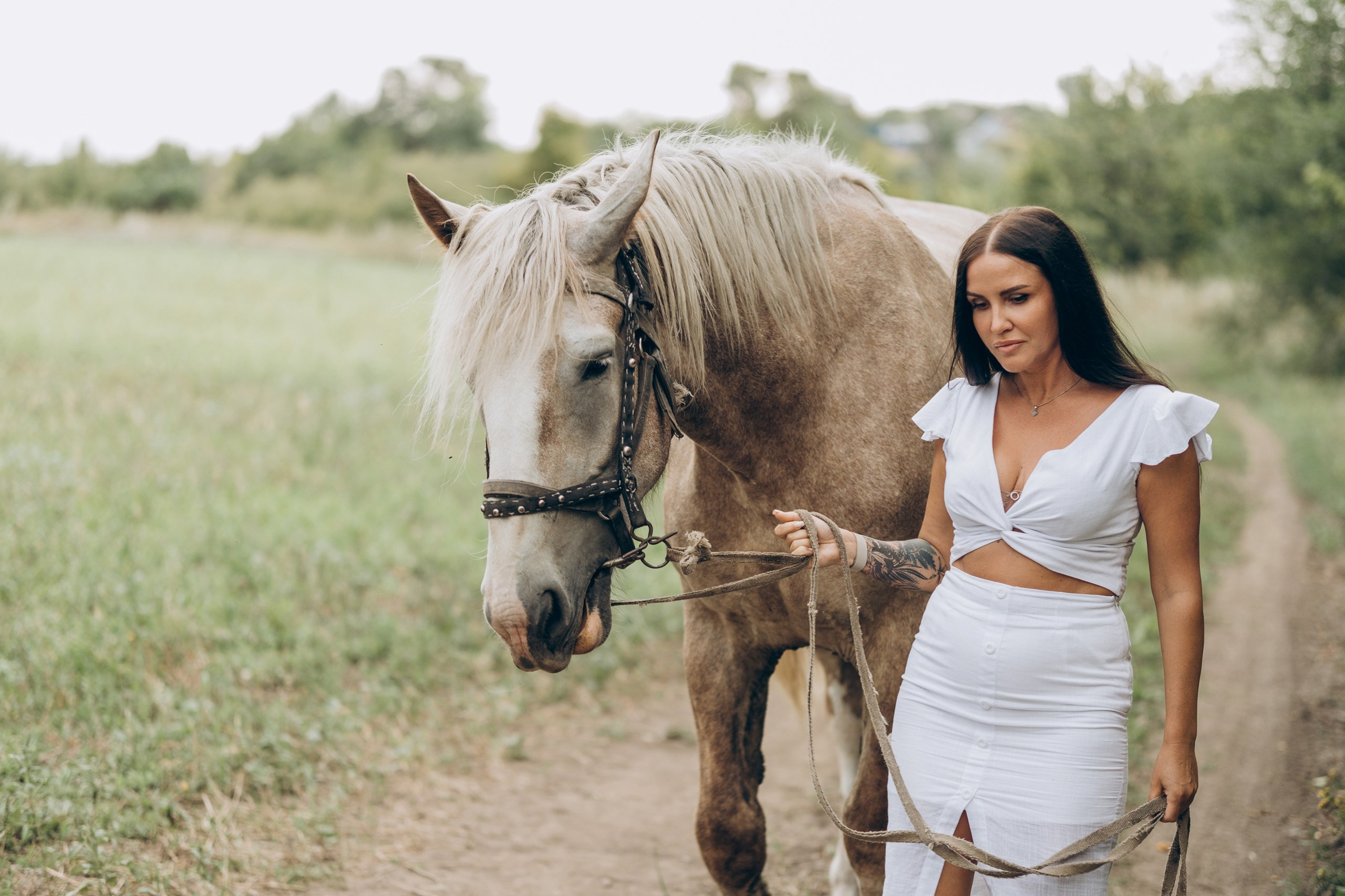 Семейная фотосессия с лошадкой