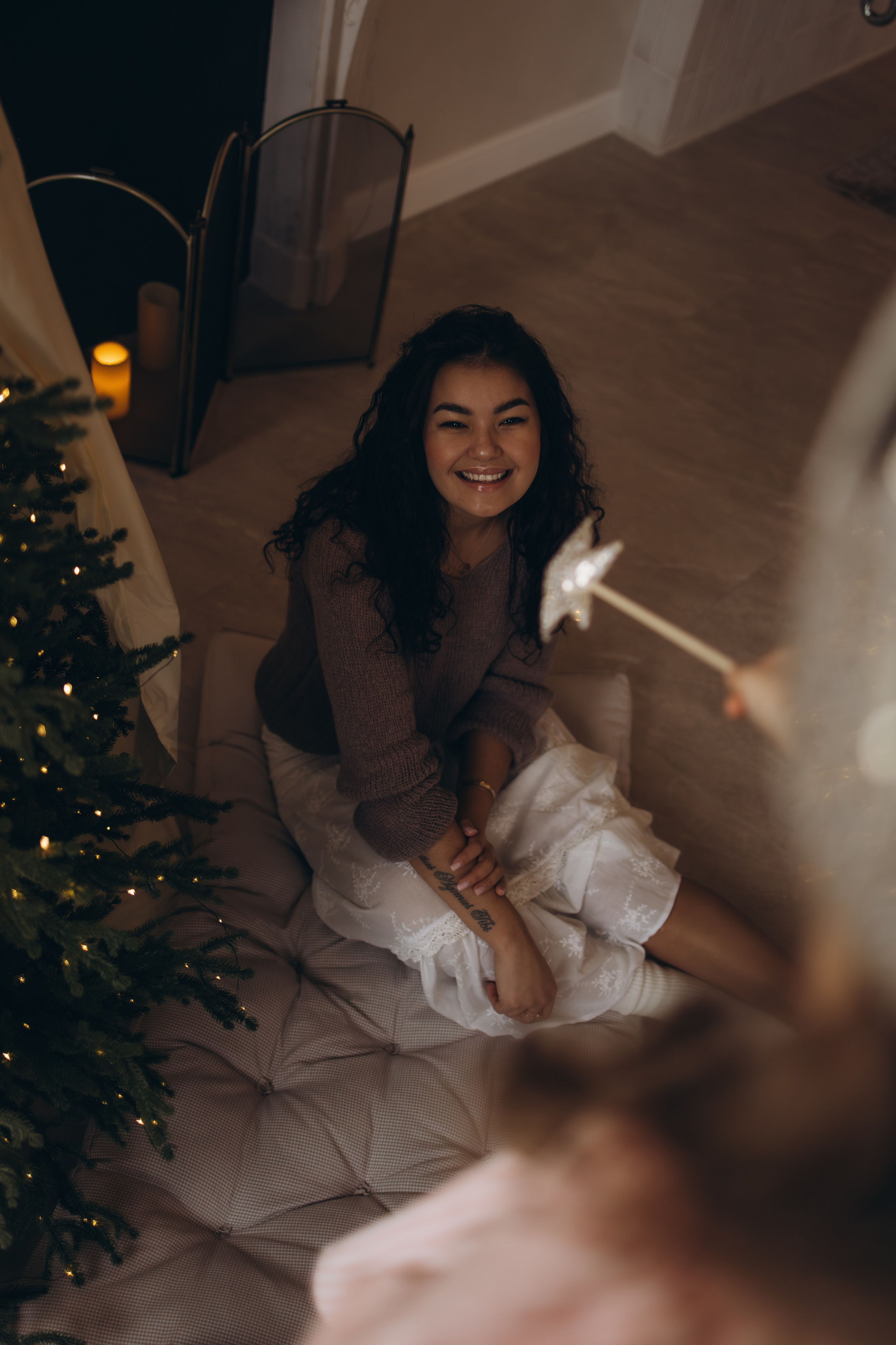 Мамочка и доченька в студии, г. Обнинск (Калужская обл.). Надежда Стар семейный и церковный фотограф в Жукове и Калужской области