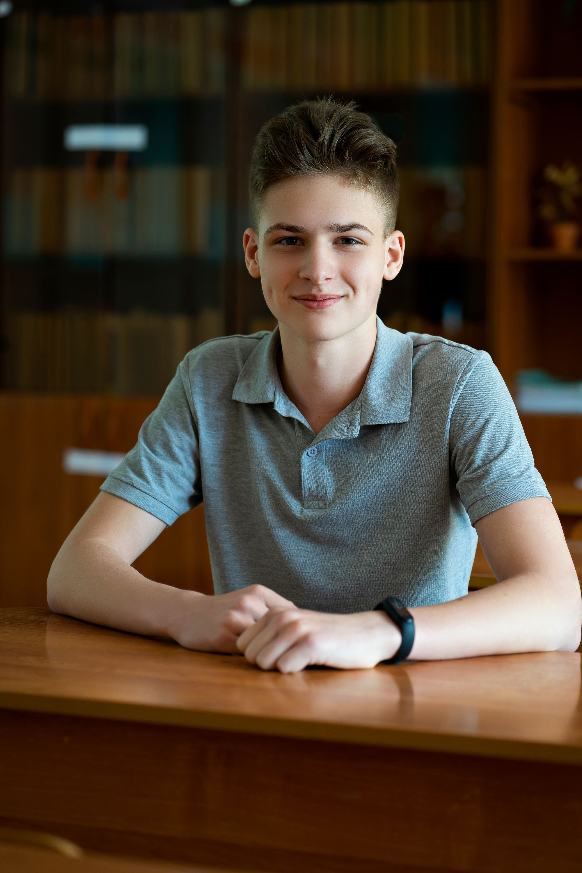 Портреты детей в учебном классе школы. Фотограф в Хабаровске