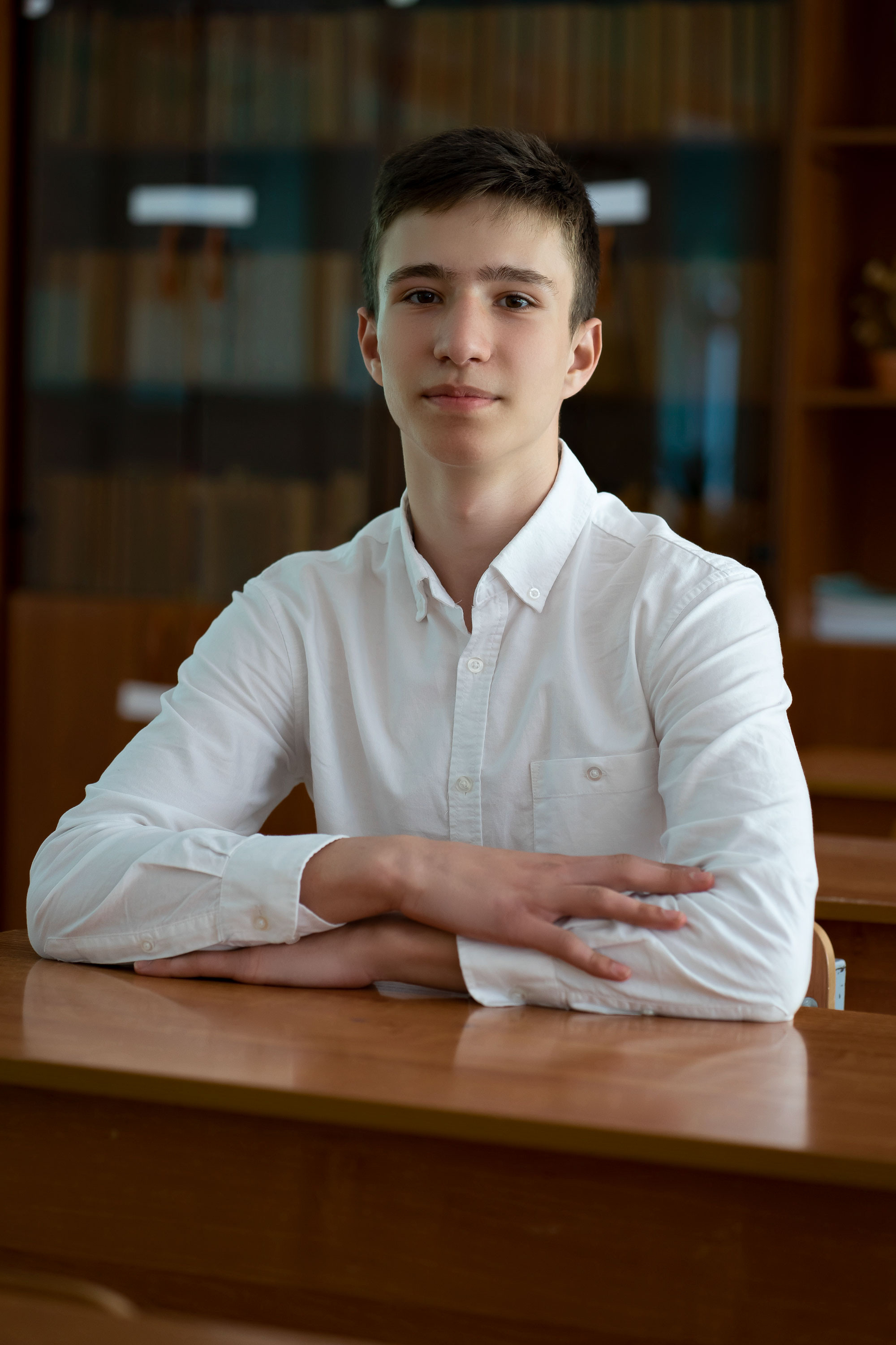 Портреты детей в учебном классе школы. Фотограф в Хабаровске