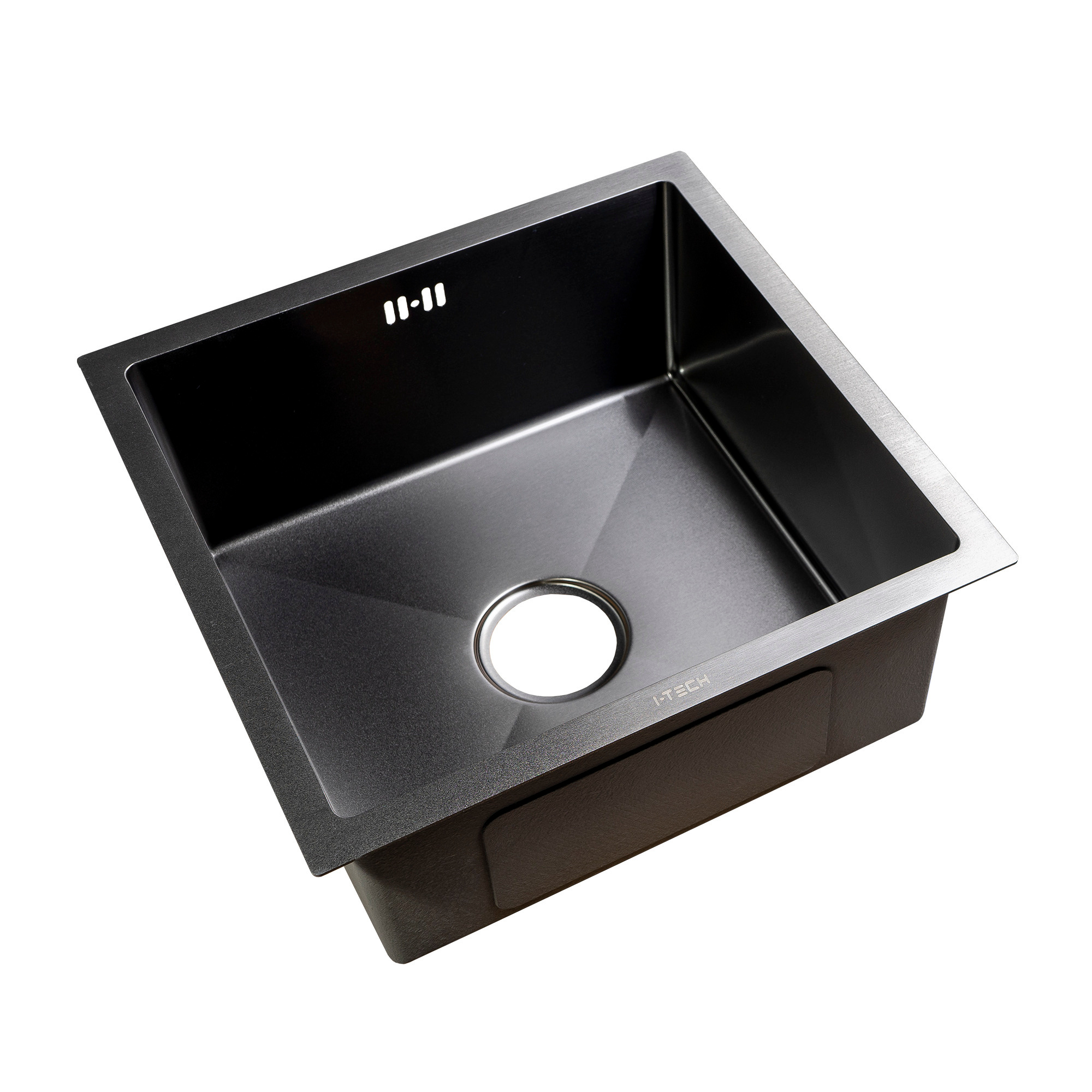 Мойка чёрная металлическая для кухни