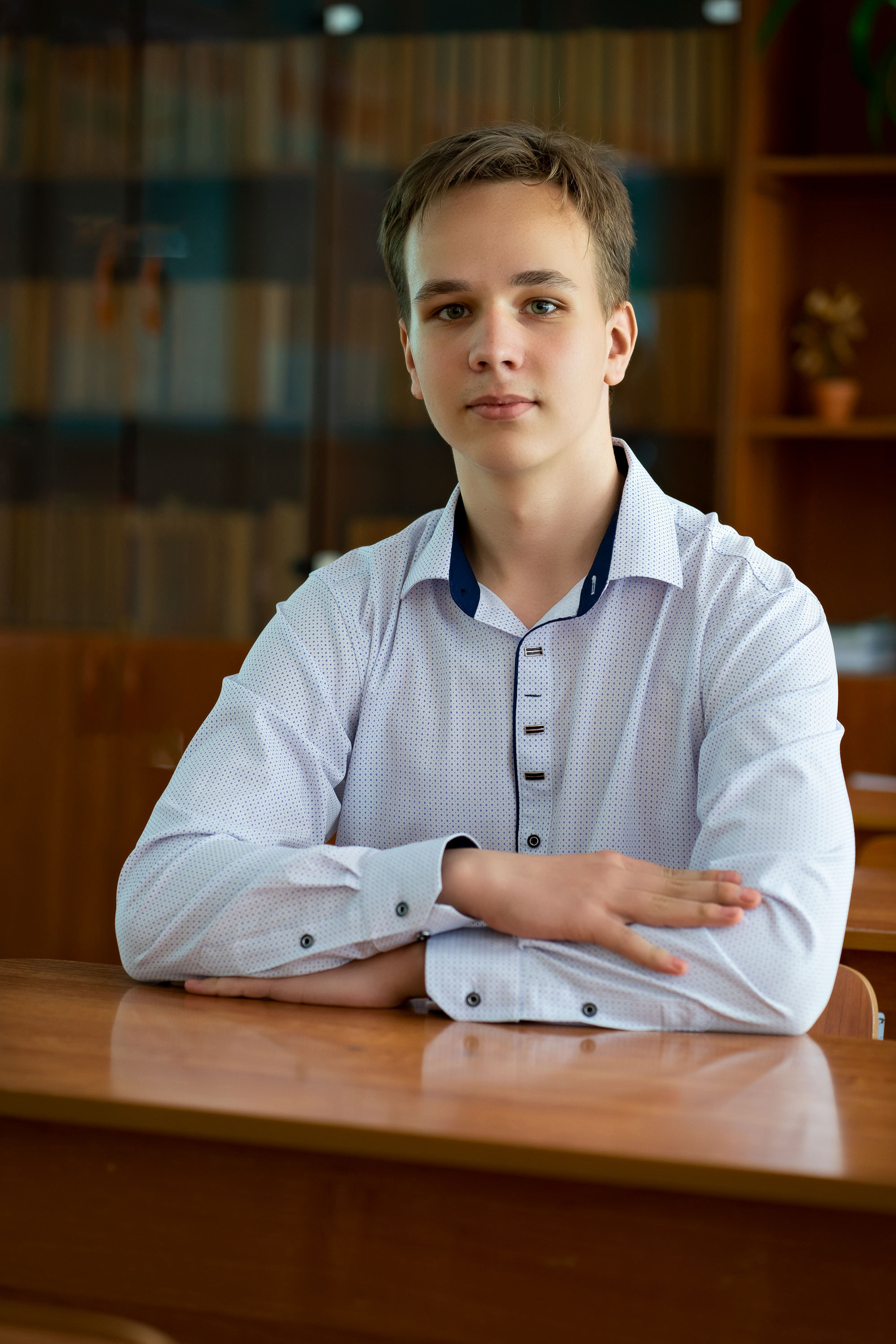 Портреты детей в учебном классе школы. Фотограф в Хабаровске