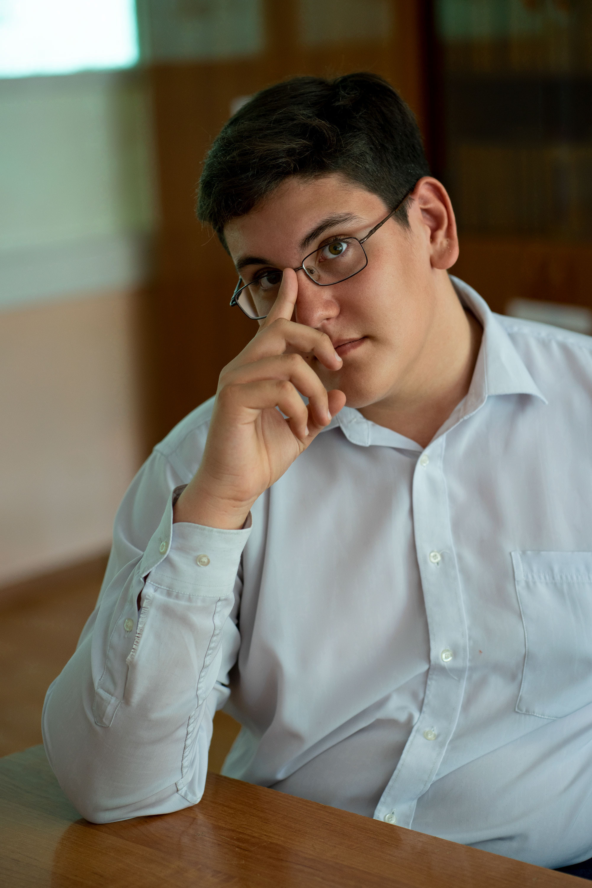 Портреты детей в учебном классе школы. Фотограф в Хабаровске