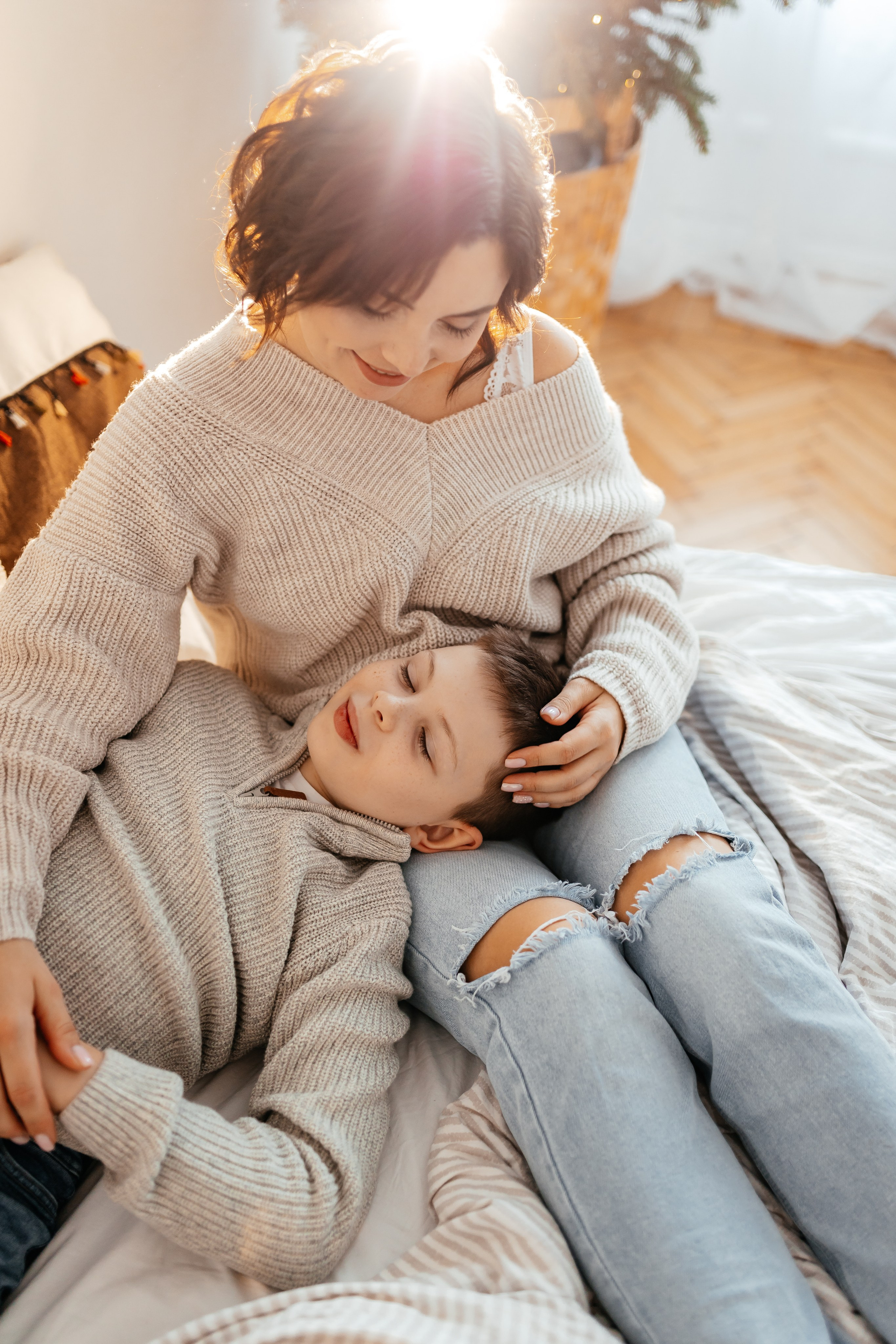 Таня, Захар, Миша. Семейный и домашний фотограф в Москве и МО Королева Валерия