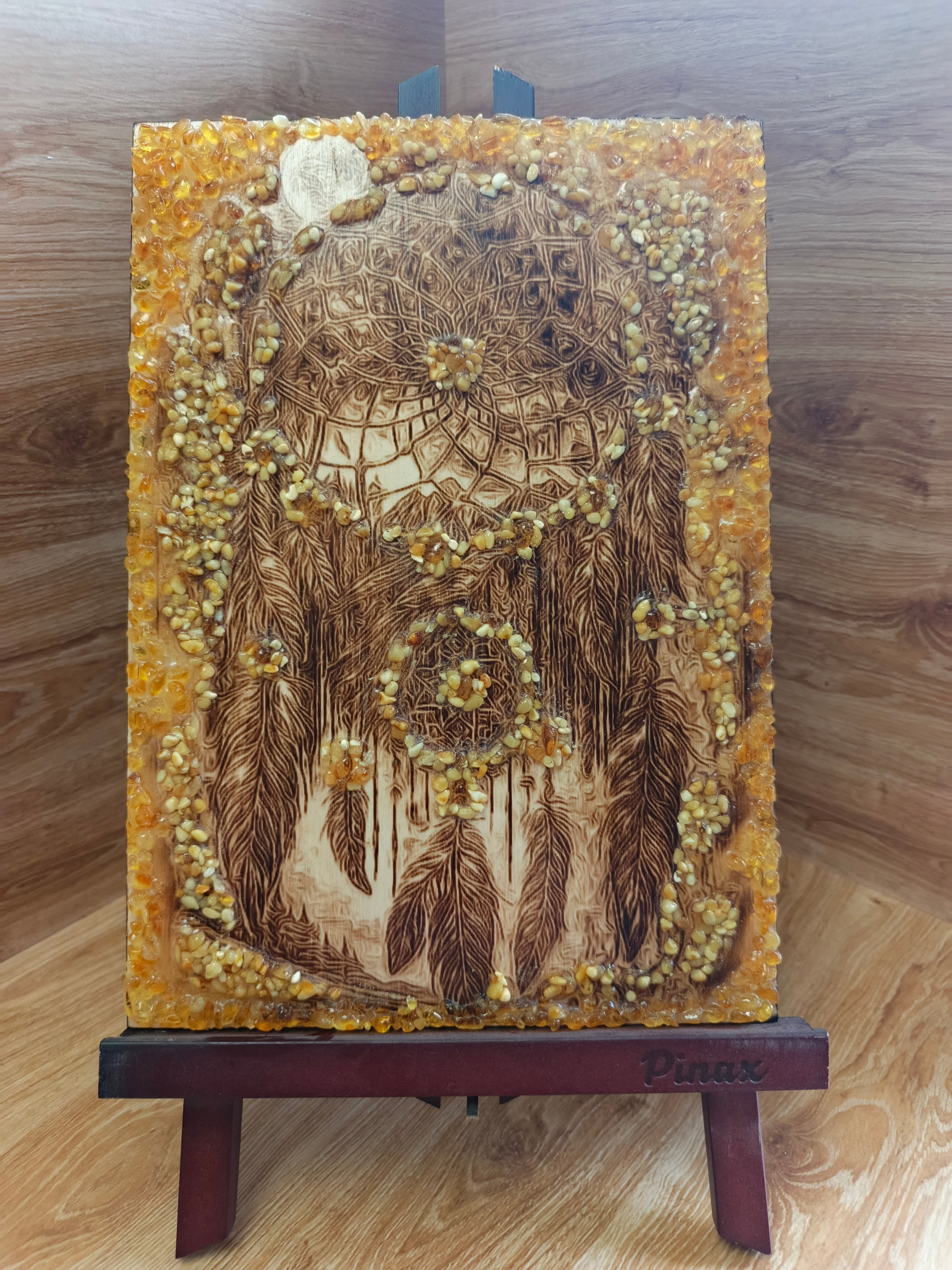 КАРТИНЫ С ЯНТАРЁМ. Выжигания картин и портретов по фото