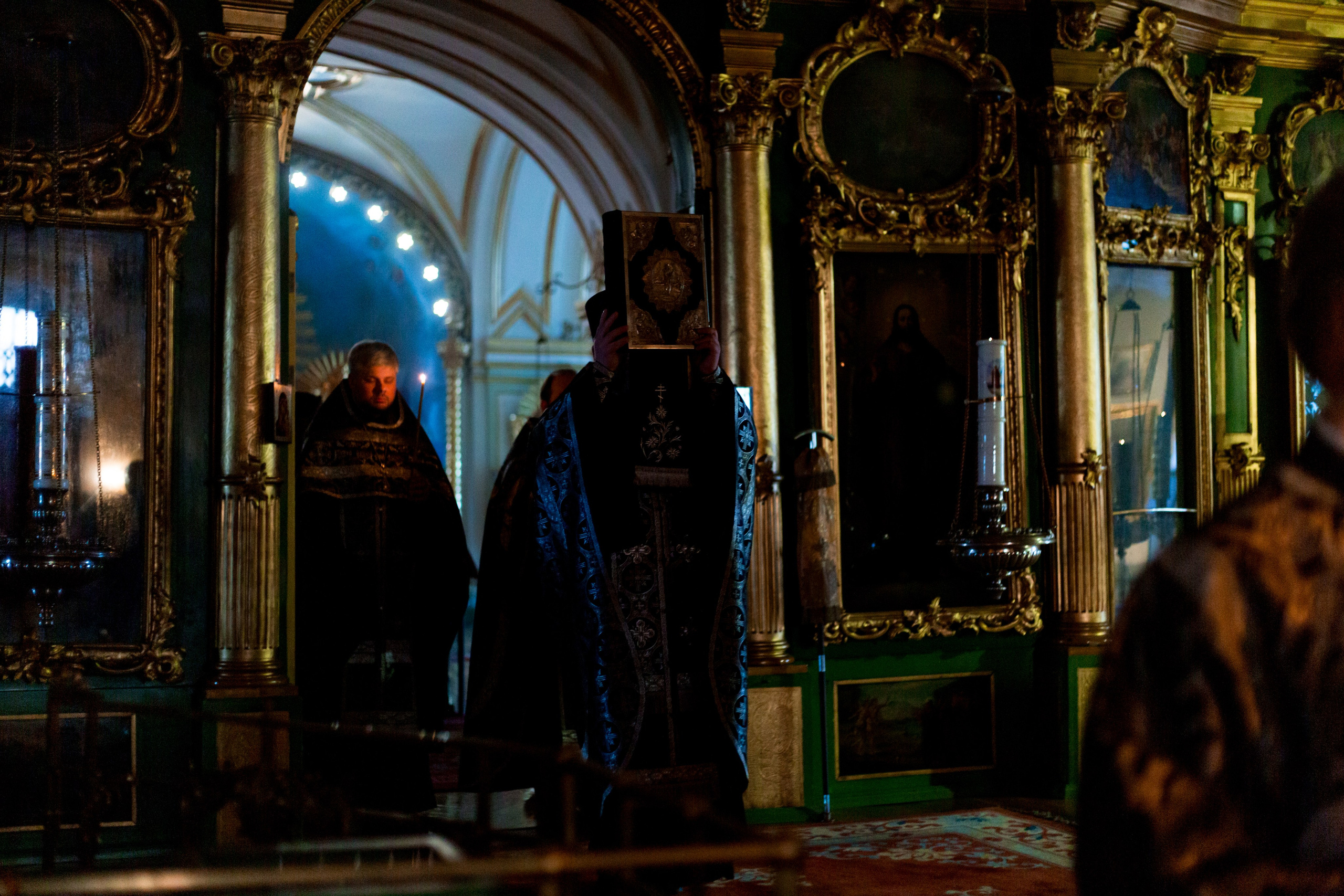 Великая вечерня с чином Пассии. НИКОЛО-БОГОЯВЛЕНСКИЙ МОРСКОЙ СОБОР