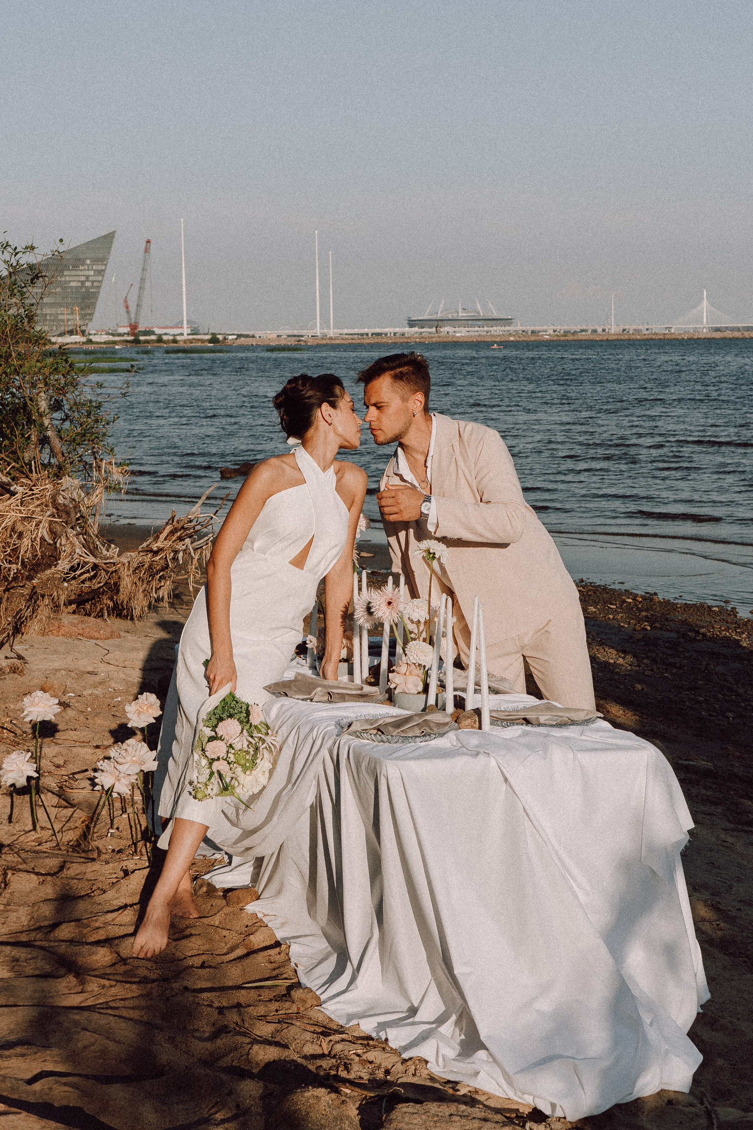 СВАДЕБНАЯ ФОТОСЕССИЯ ВЫЕЗДНОЙ ЦЕРЕМОНИИ (ФИНСКИЙ ЗАЛИВ). Профессиональный фотограф, Санкт-Петербург — Виктория Богомолова