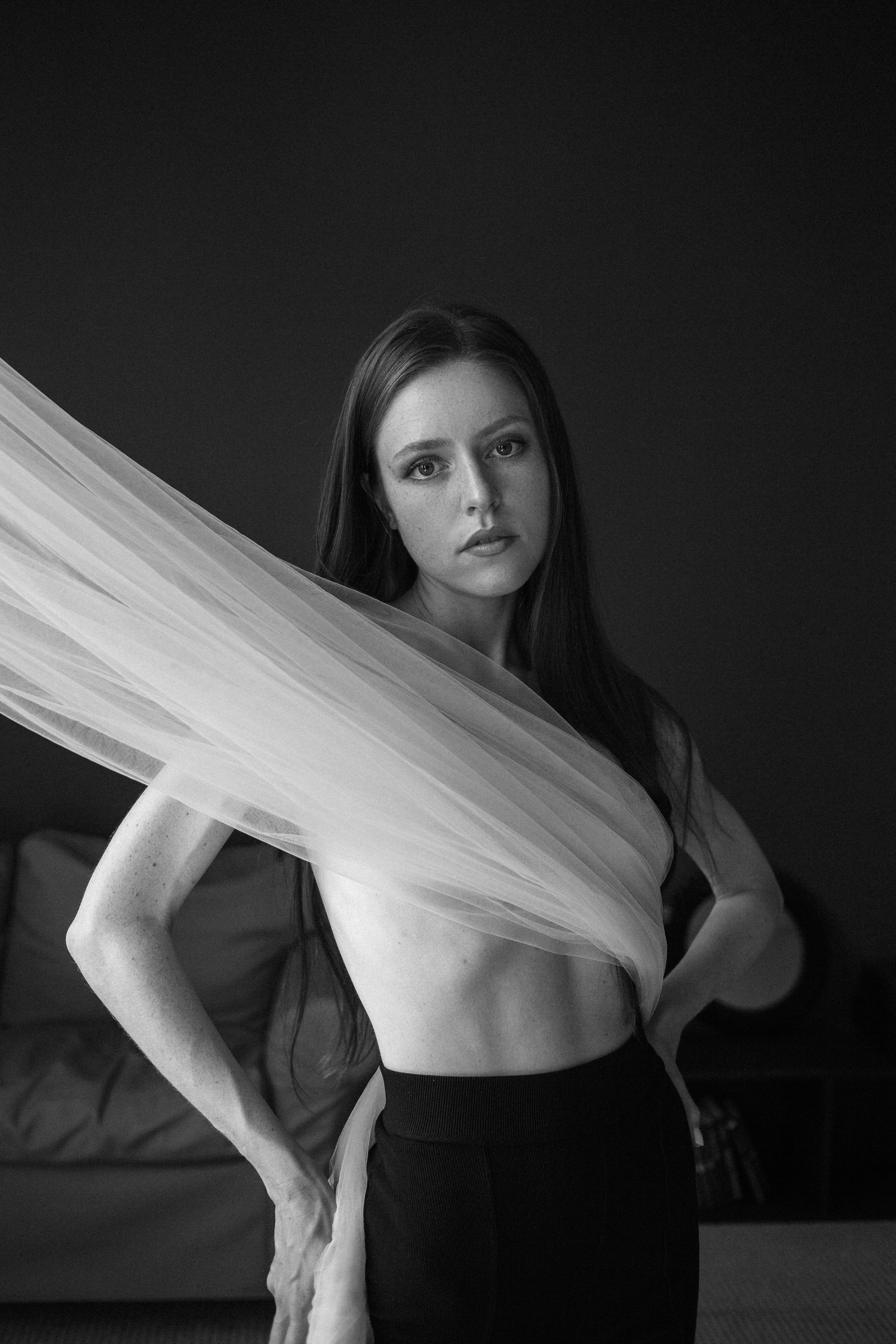 фотосессия для девушки в студии