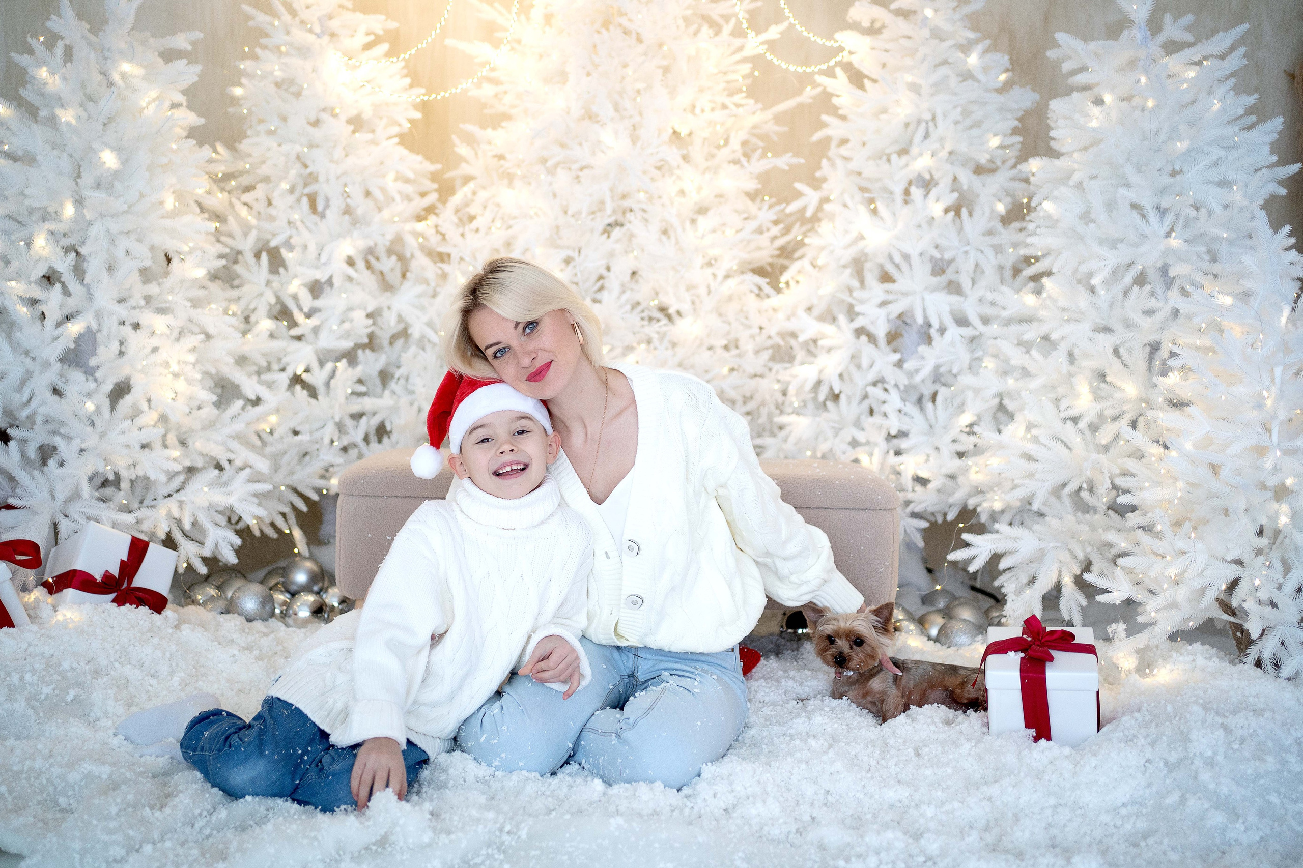 Новогодняя фотосессия в студии ZOOM. Семейный и детский фотограф в Москве Екатерина Офицерова