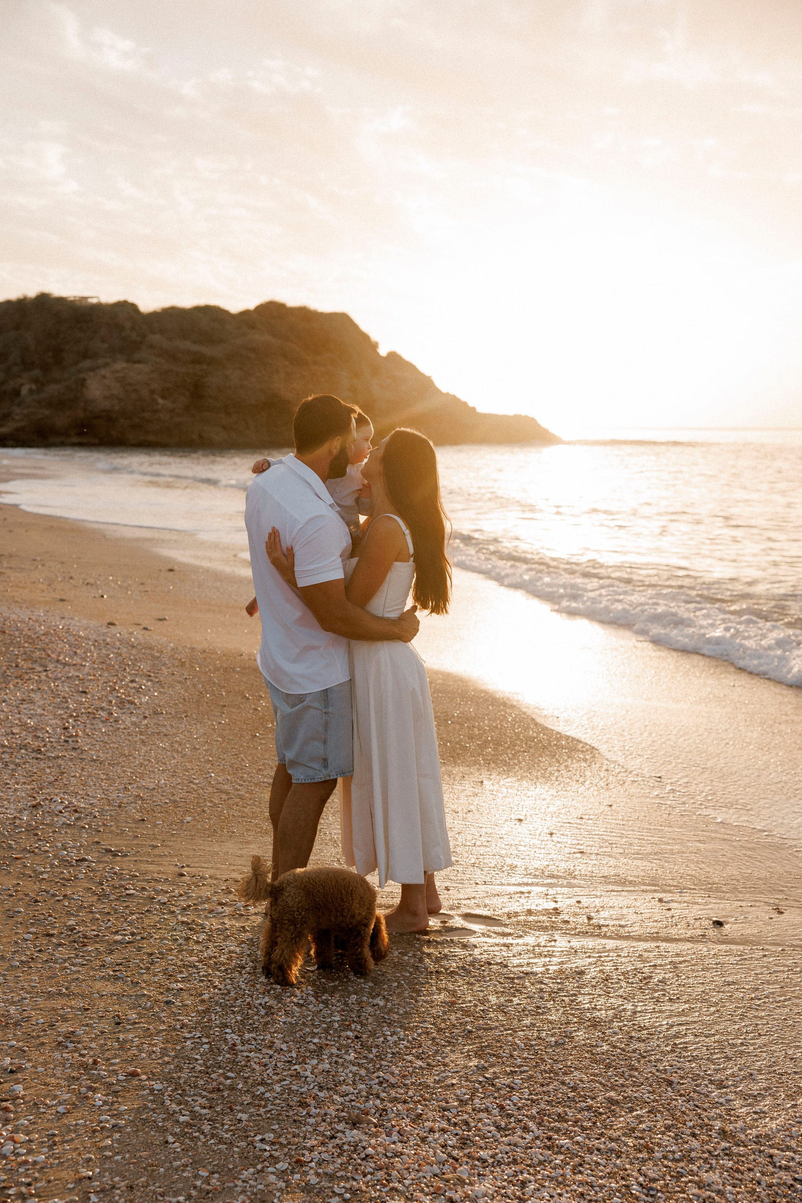 First year family photos near the sea. Главная