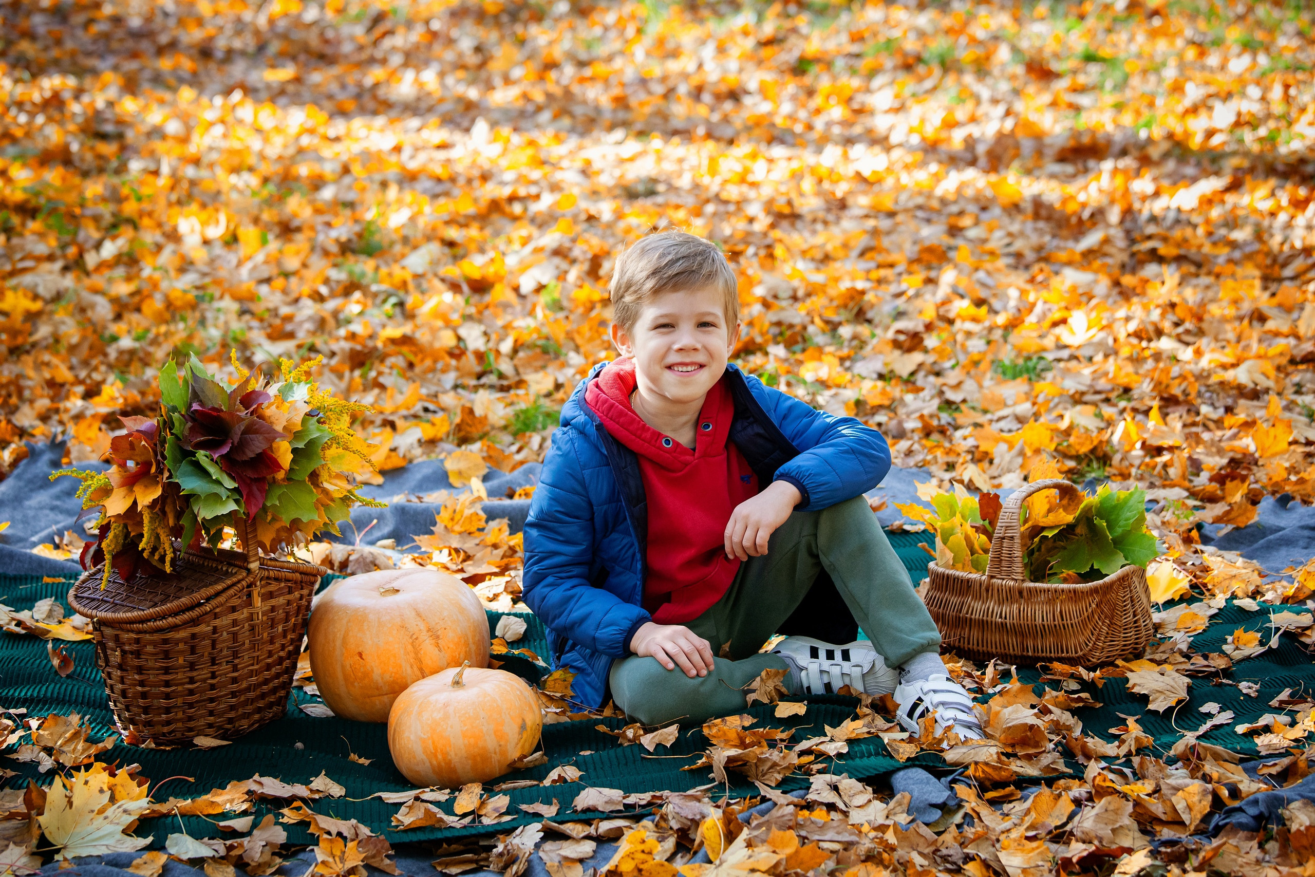Осень в детском саду. Свадебный, семейный, детский фотограф в Санкт-Петербурге