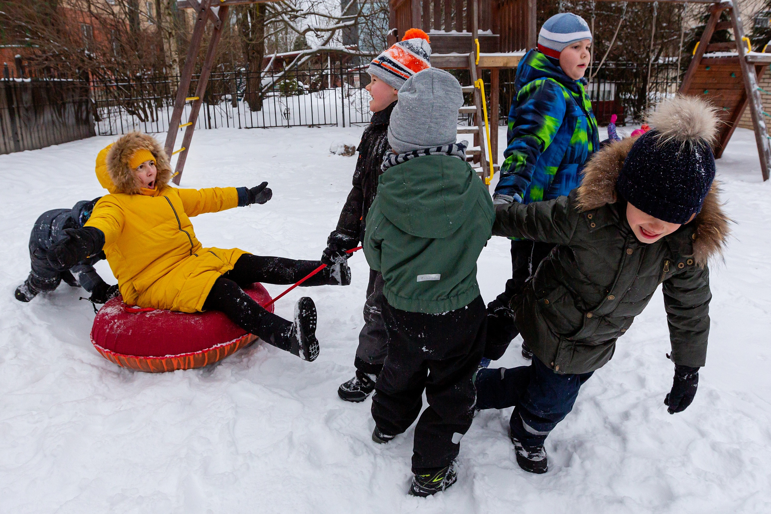 Зима в детском саду. Свадебный, семейный, детский фотограф в Санкт-Петербурге