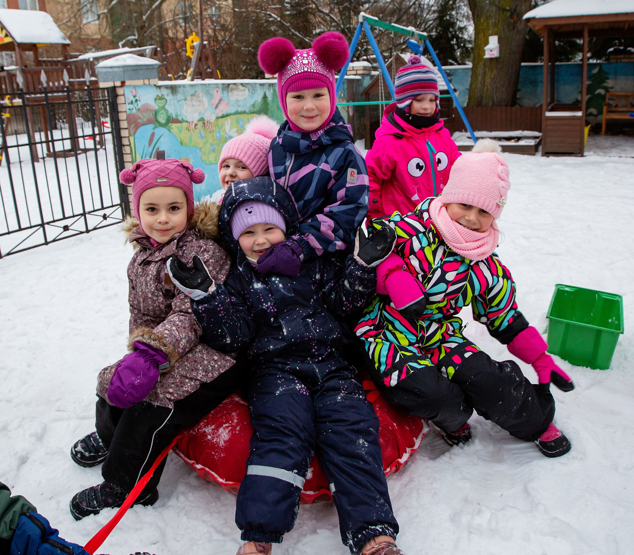 Зима в детском саду. Свадебный, семейный, детский фотограф в Санкт-Петербурге