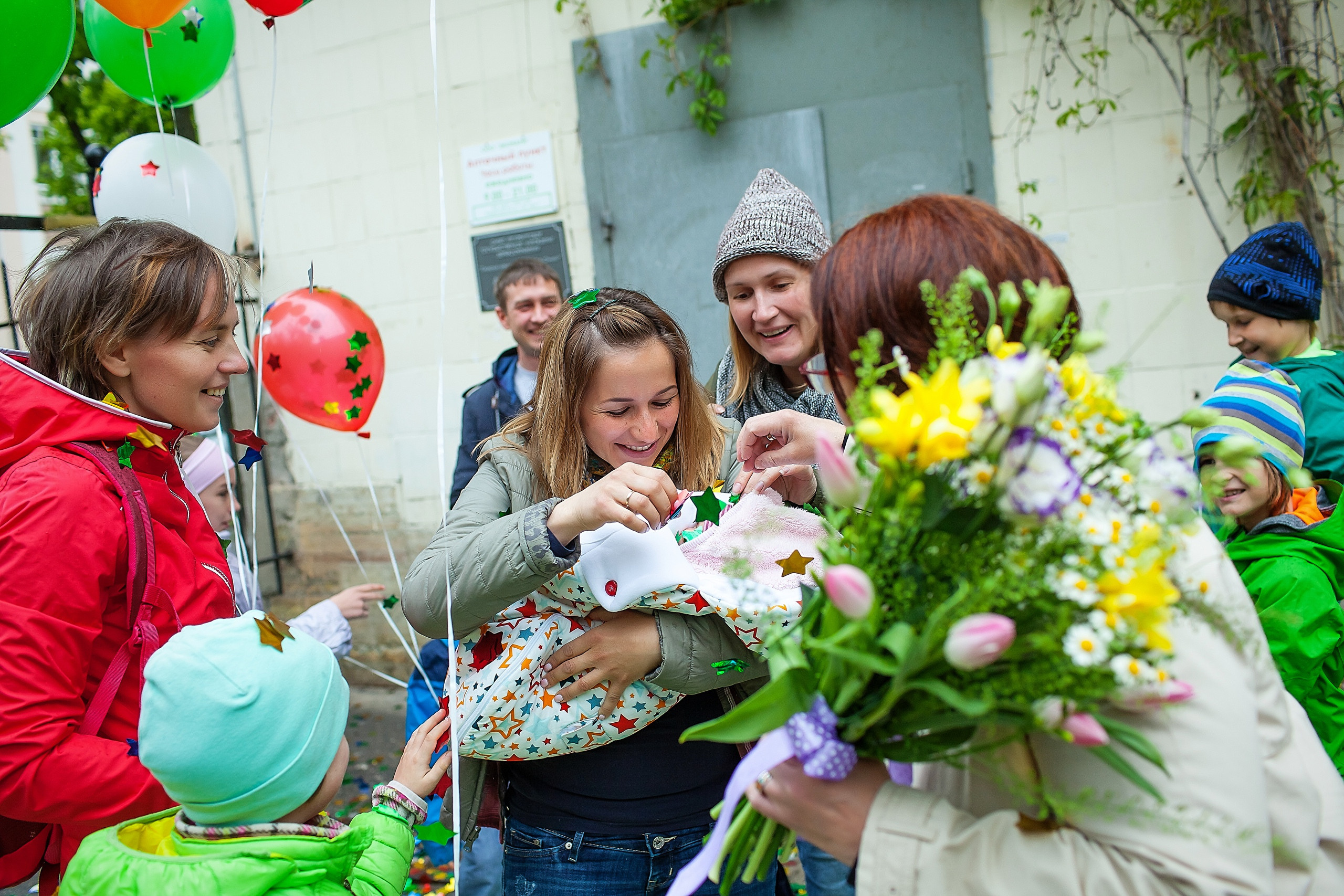 Выписка из роддома. Свадебный, семейный, детский фотограф в Санкт-Петербурге