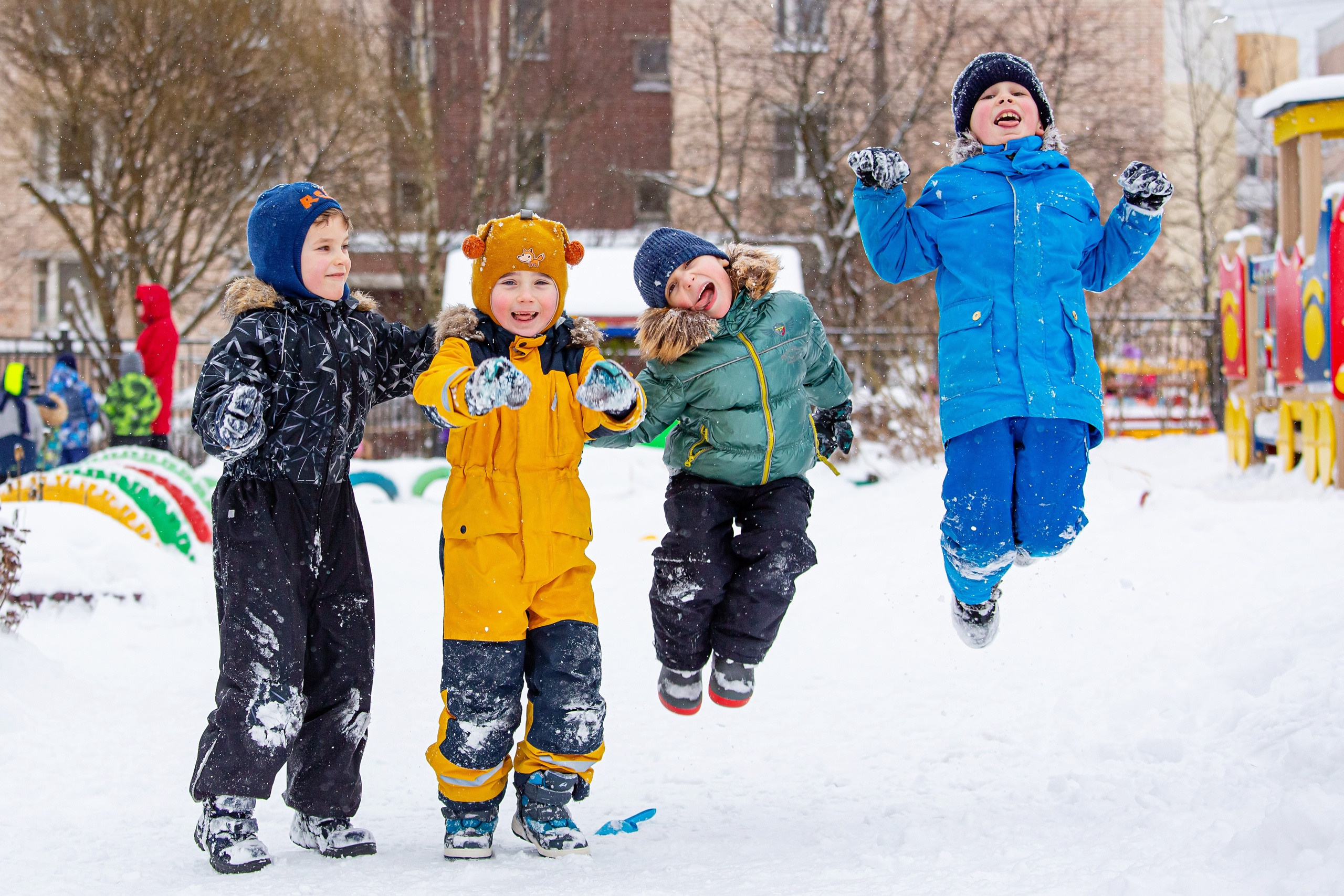 Зима в детском саду. Свадебный, семейный, детский фотограф в Санкт-Петербурге