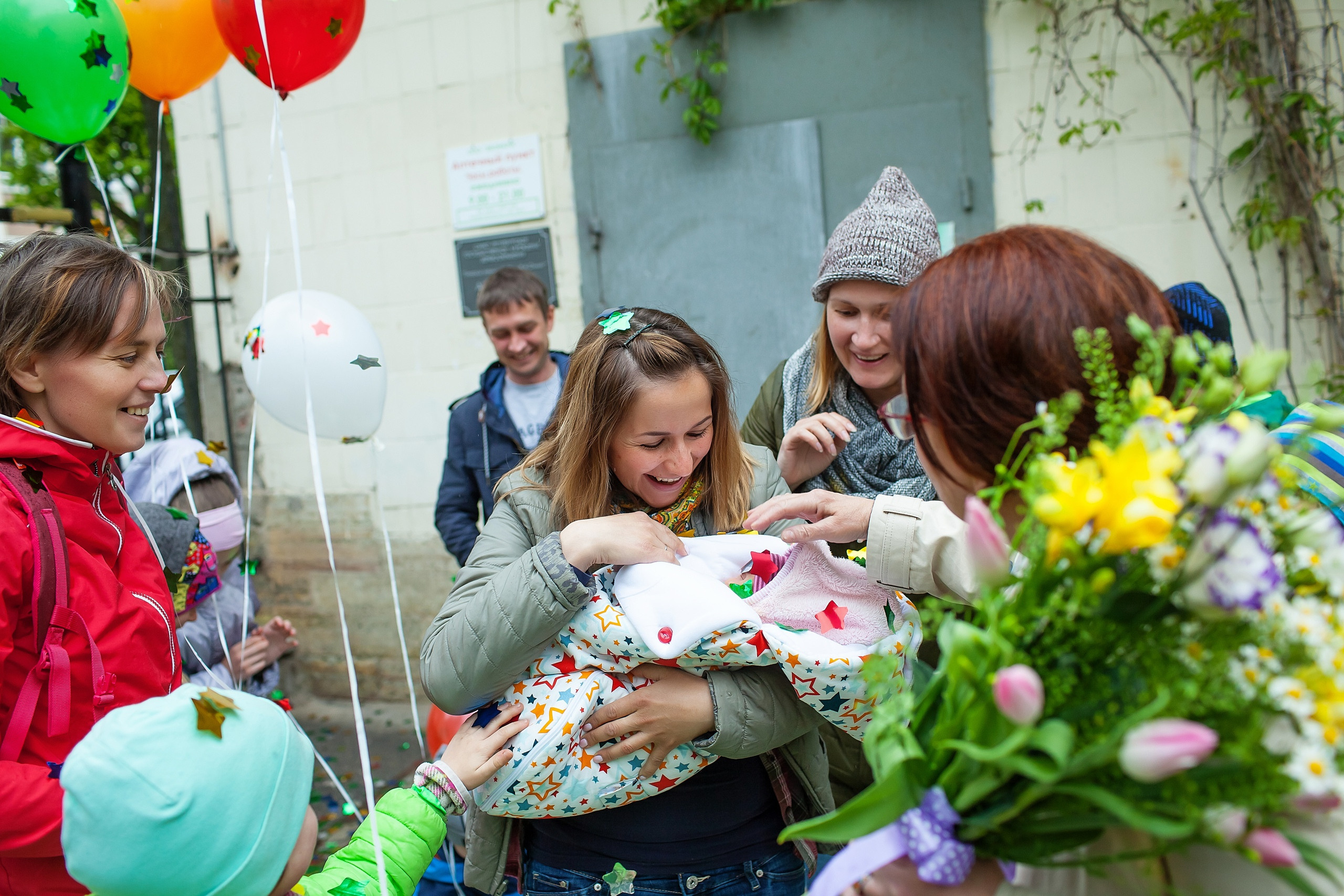 Выписка из роддома. Свадебный, семейный, детский фотограф в Санкт-Петербурге