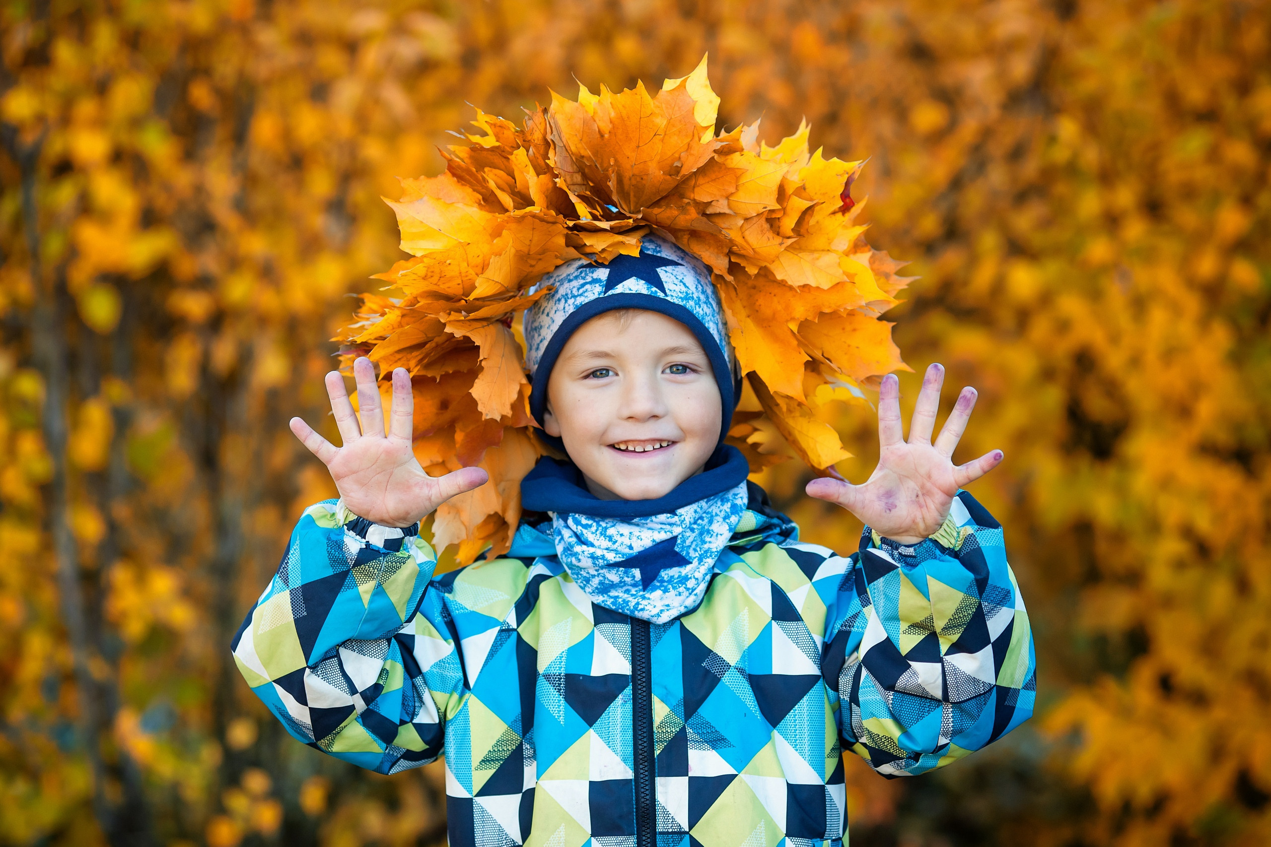 Фотография для выпускных альбомов в детском саду в выпускной группе в подготовительной группе осенние фотографии детей осенний портрет