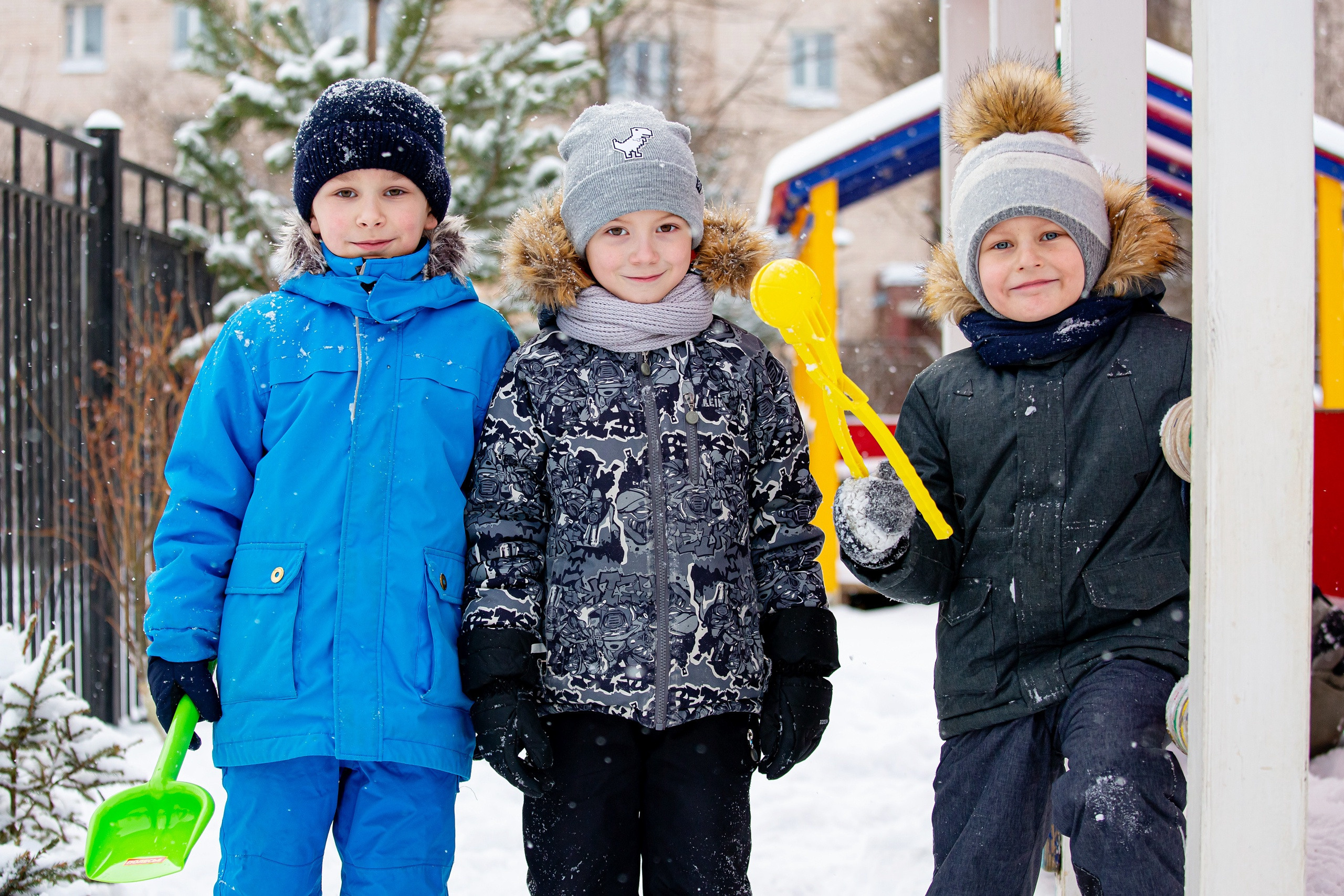 Зима в детском саду. Свадебный, семейный, детский фотограф в Санкт-Петербурге