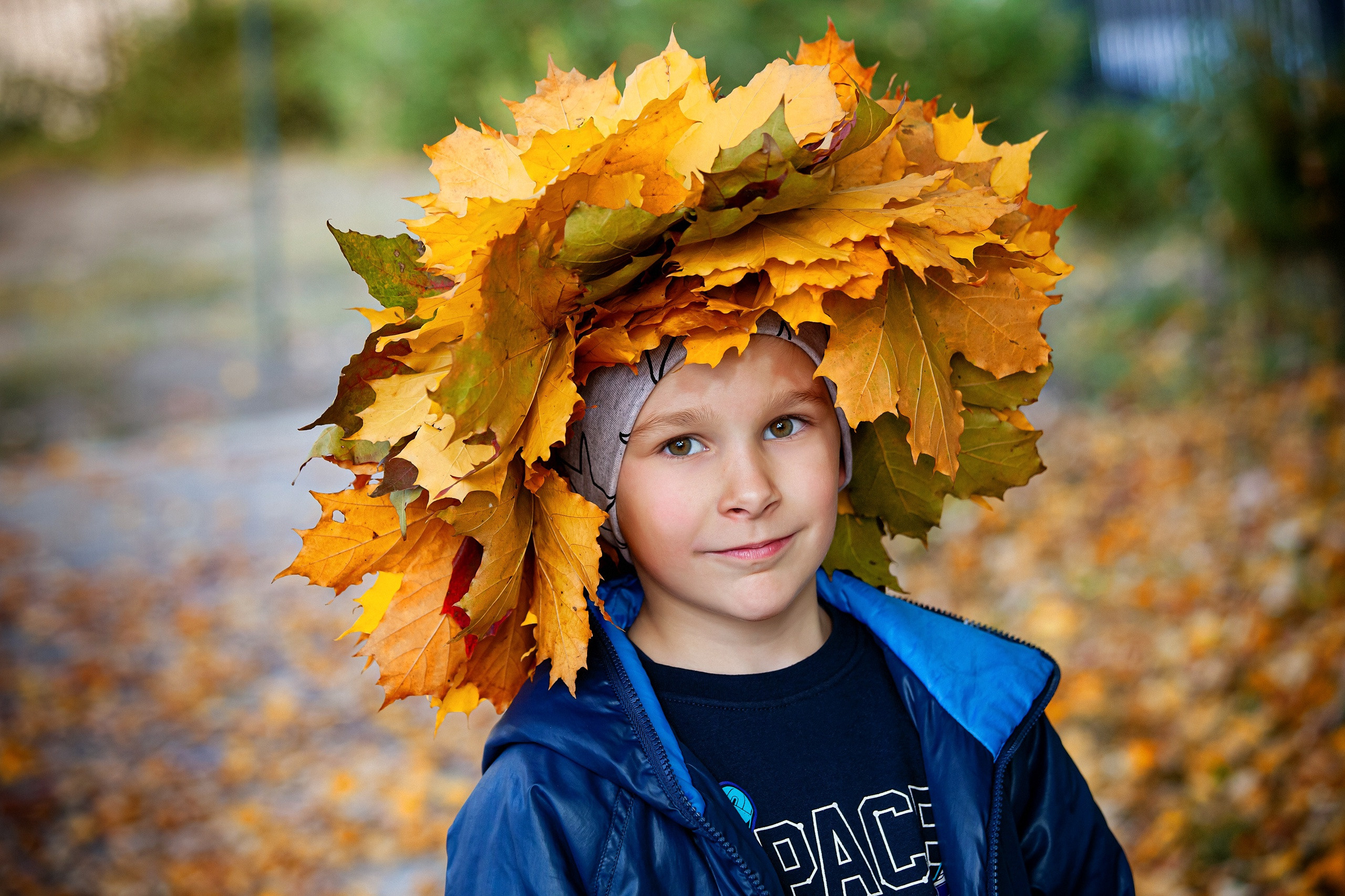 Осень в детском саду. Свадебный, семейный, детский фотограф в Санкт-Петербурге