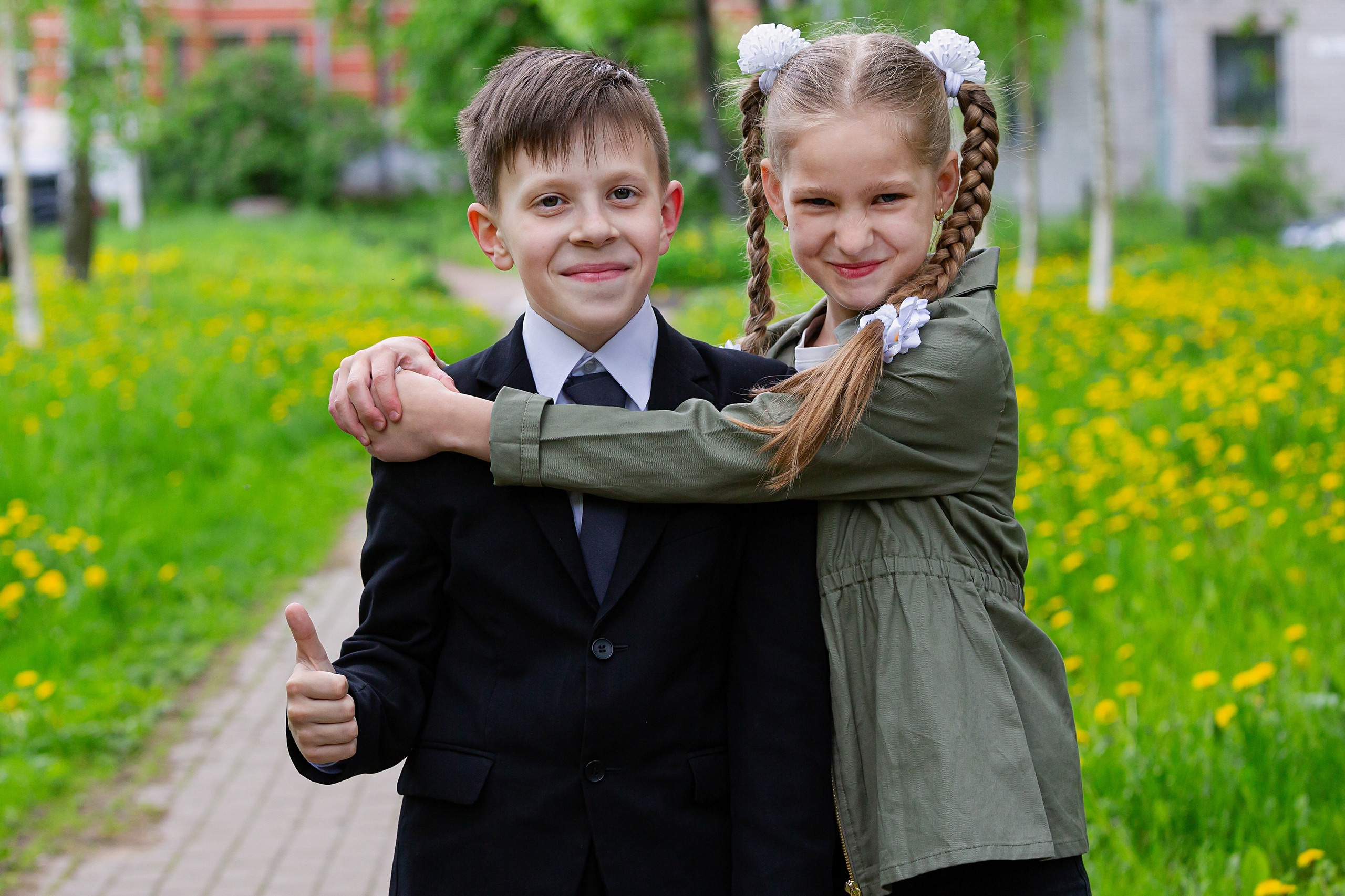 Фотосъёмка для выпускных альбомов из начальной школы. Свадебный, семейный, детский фотограф в Санкт-Петербурге