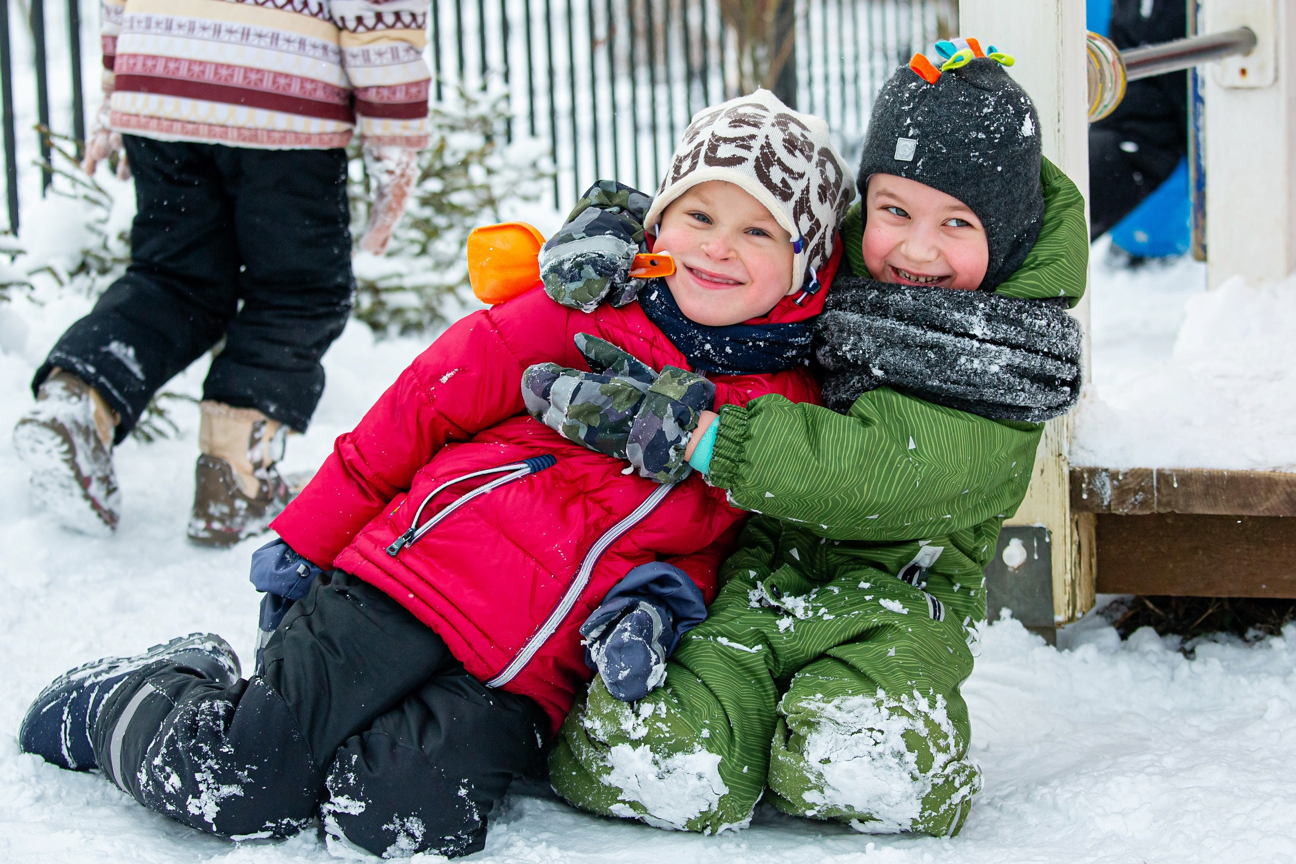Зима в детском саду. Свадебный, семейный, детский фотограф в Санкт-Петербурге