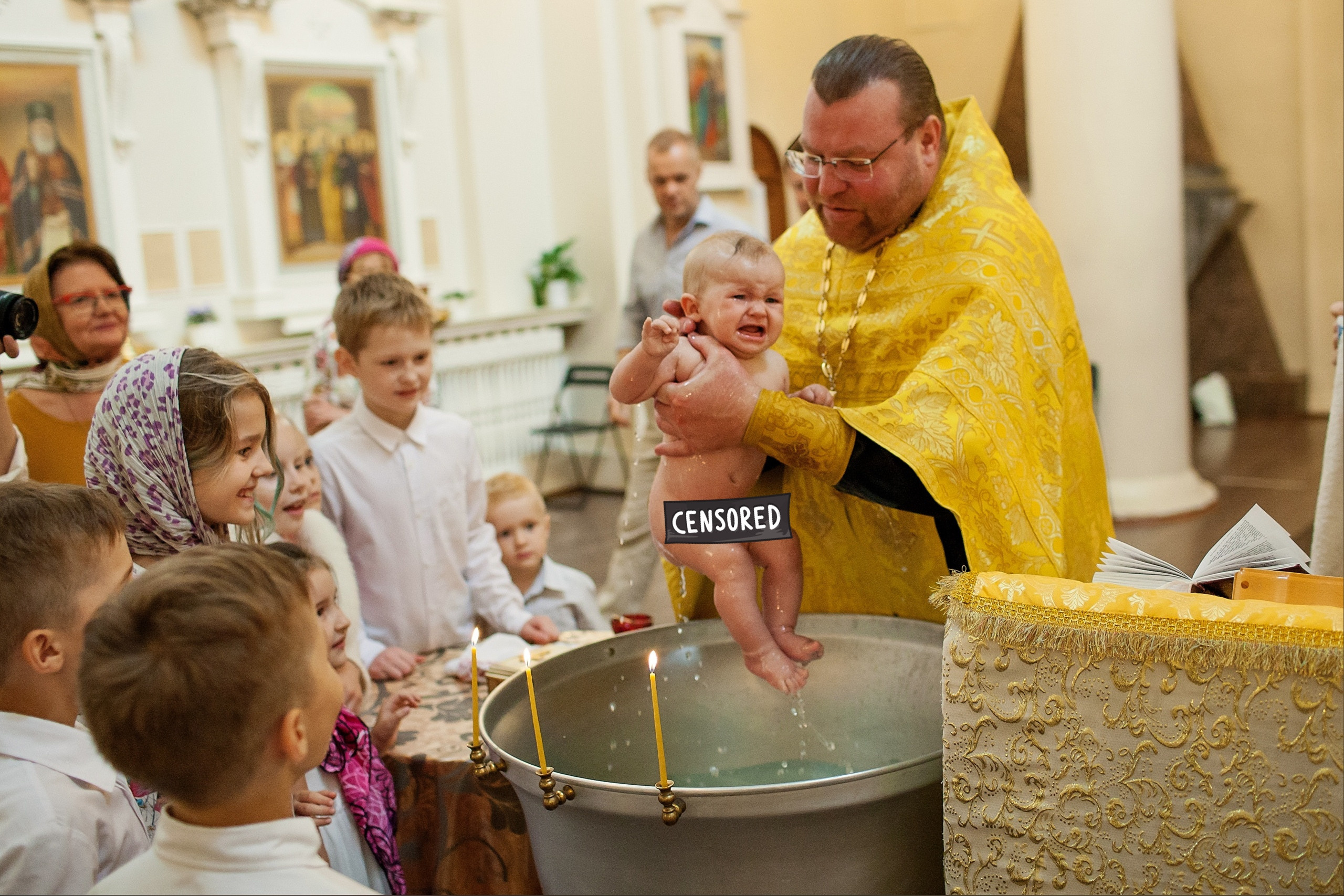 Крещение Таисии. Свадебный, семейный, детский фотограф в Санкт-Петербурге