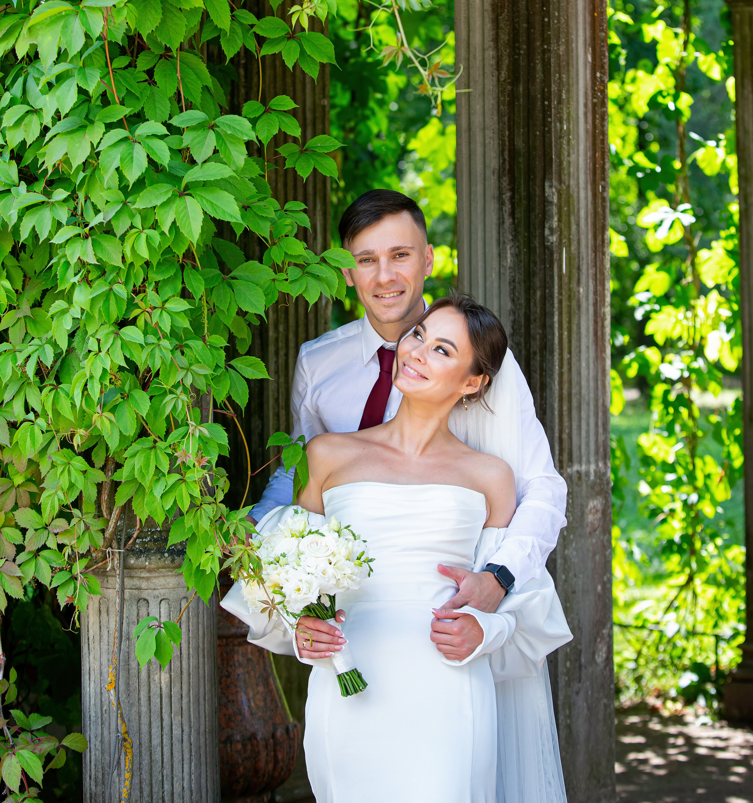 Свадебная фотосессия в Пушкине. Дворец бракосочетания № 3. Свадебный, семейный, детский фотограф в Санкт-Петербурге