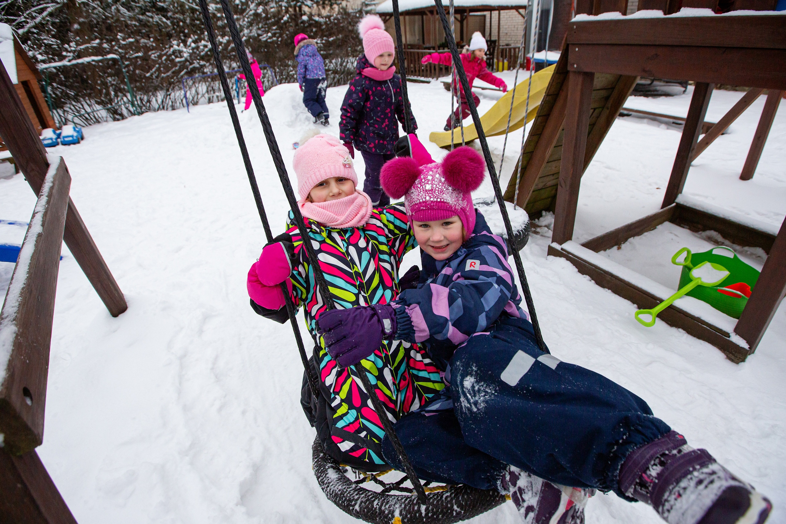 Зима в детском саду. Свадебный, семейный, детский фотограф в Санкт-Петербурге